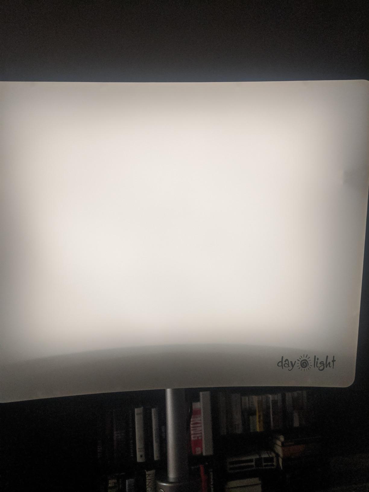 Carex Day-Light Classic Plus Sunlight Therapy Lamp - 10000 LUX Therapy Lamp at 12 Inches, LED Bright White Light with Adjustable Height and Brightness Levels for Mood, White customer photo 2