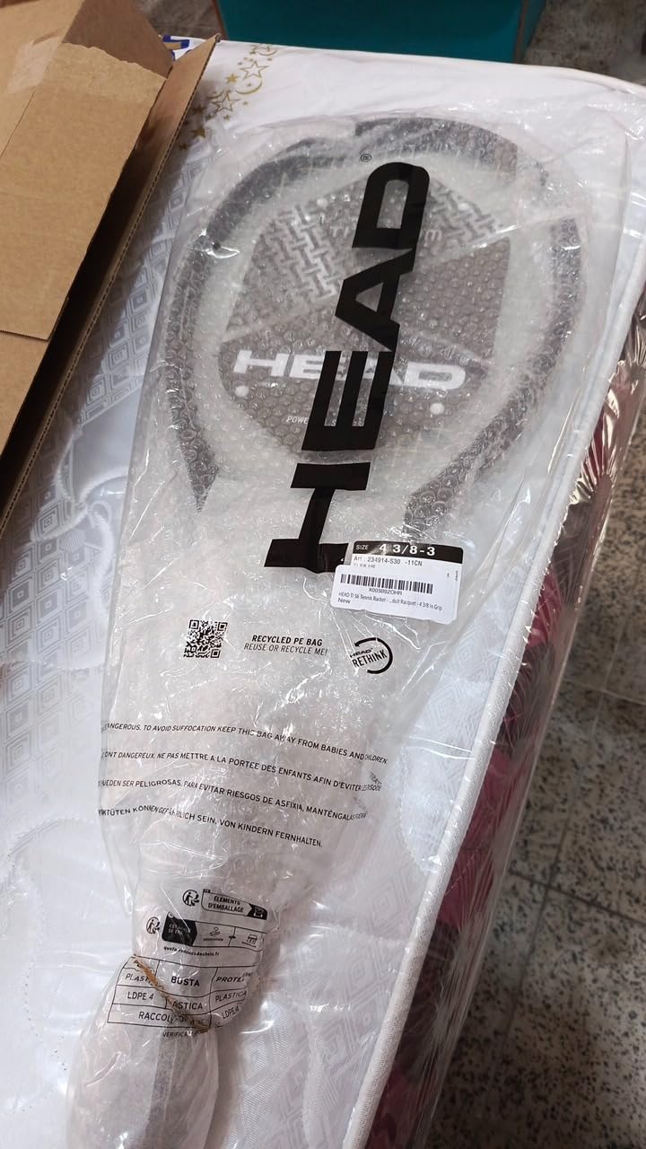 HEAD Ti S6 Tennis Racket | Pre-Strung with Synthetic Gut 16G String customer photo 2