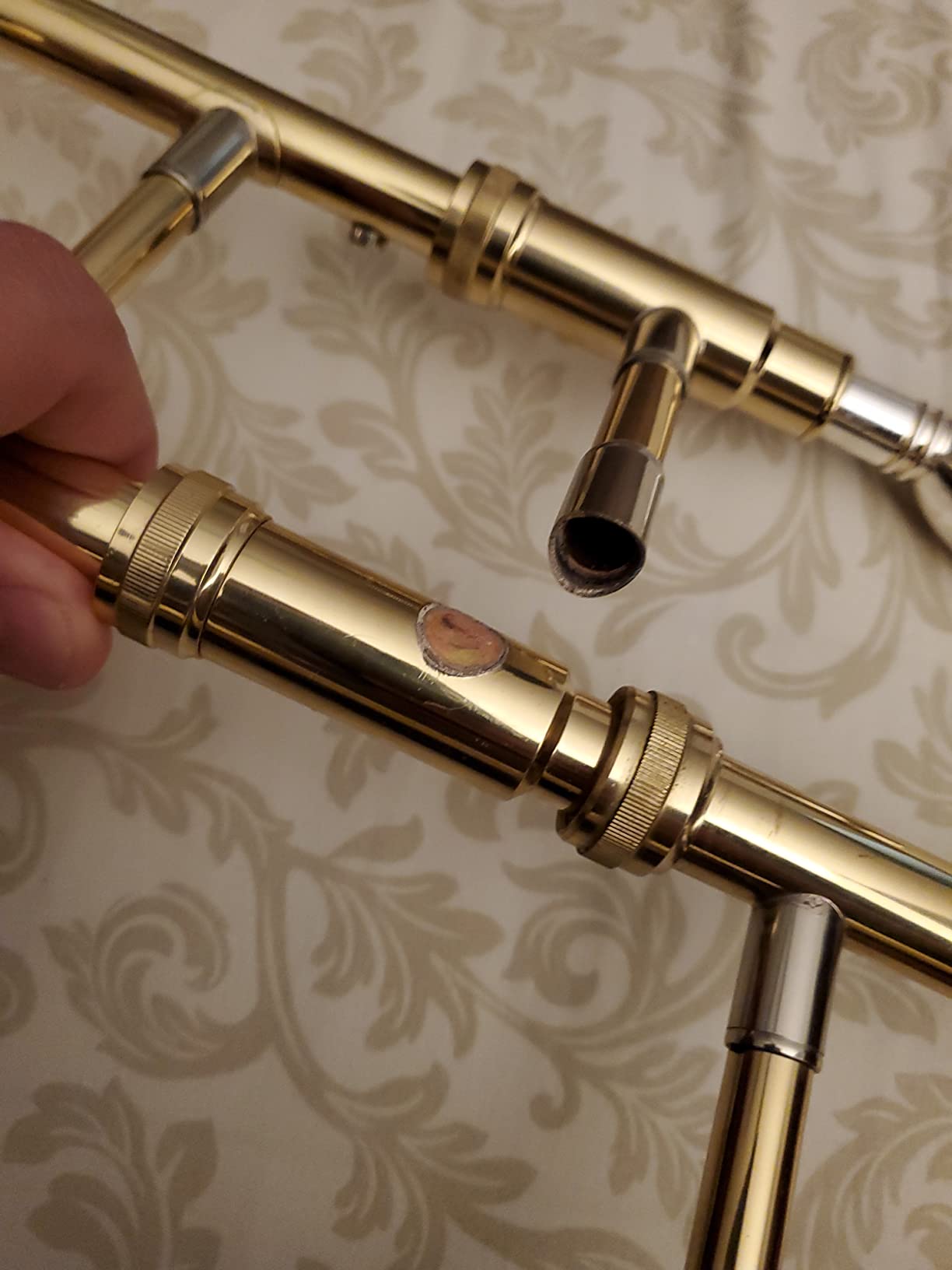 Glory GTD-2 B Flat Brass Trombone with Case & 12C Mouthpiece,Gold Finished,Tenor Trombone customer photo 1