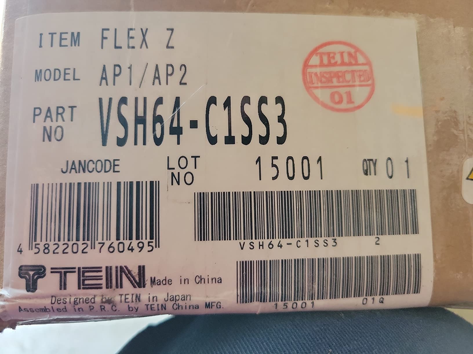 Tein VSH64-C1SS3 Flex Z Coilover Kit for Honda S2000 customer photo 1
