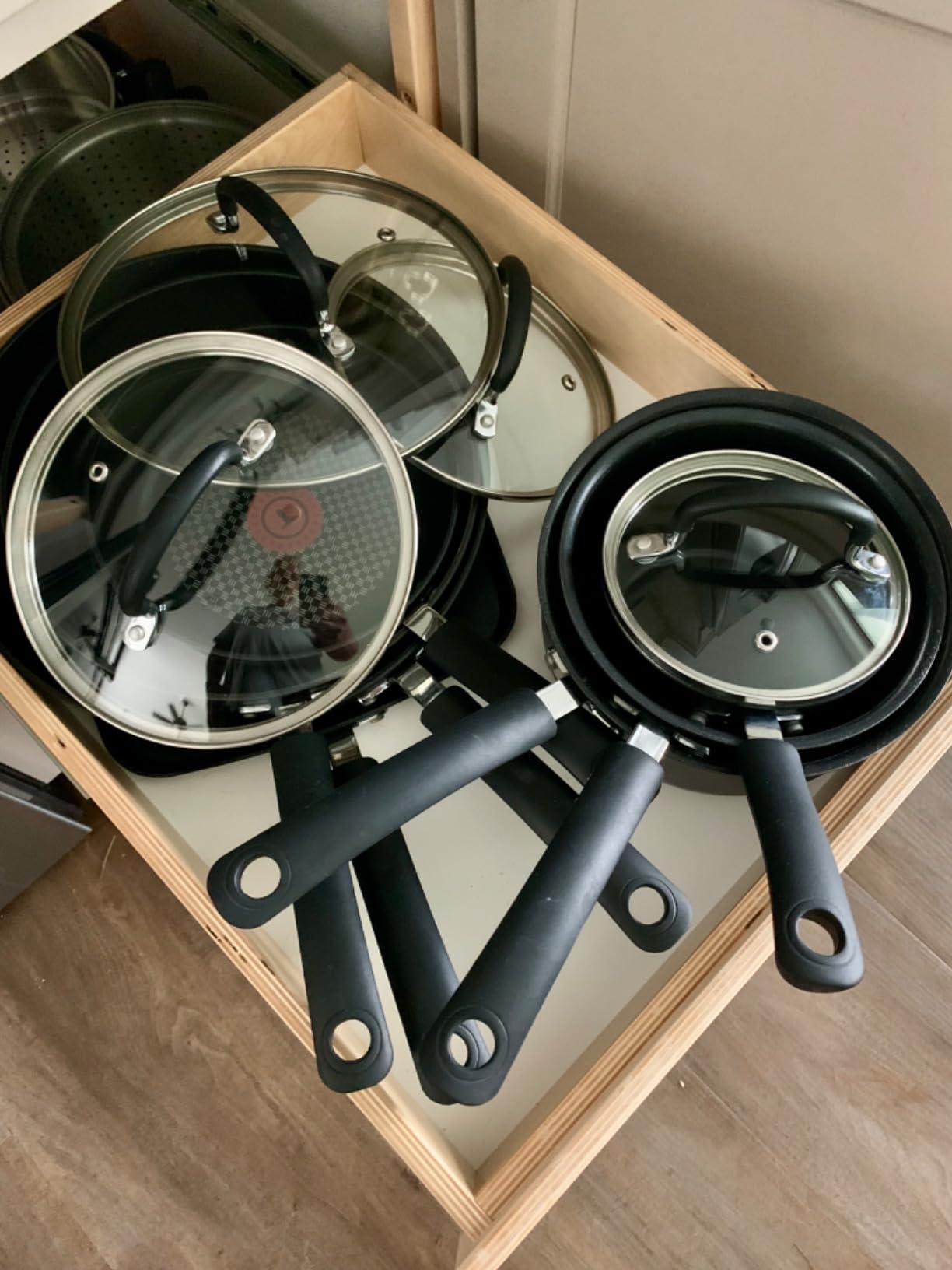 T-fal Ultimate Hard Anodized Nonstick Pots and Pans Set, 14-Piece, Onyx customer photo 1