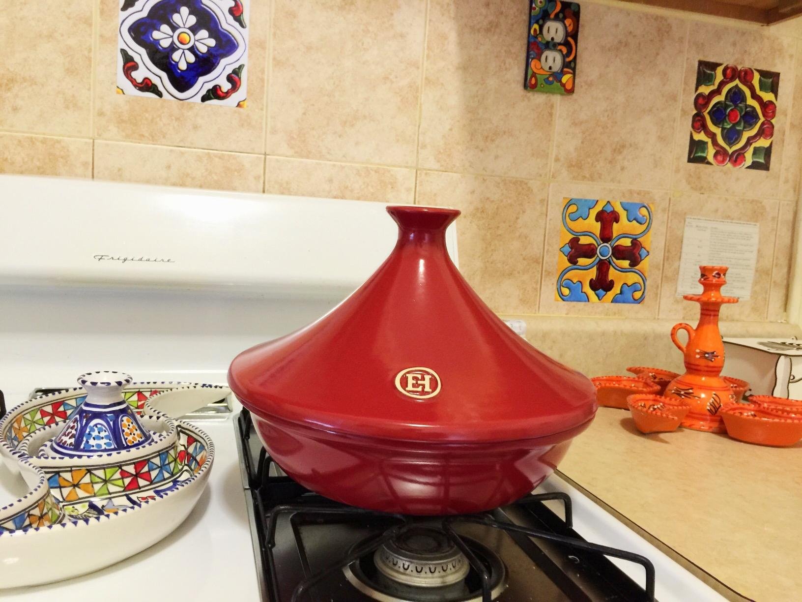 Emile Henry Made In France Flame Tagine, 3.7 quart, Burgundy customer photo 2