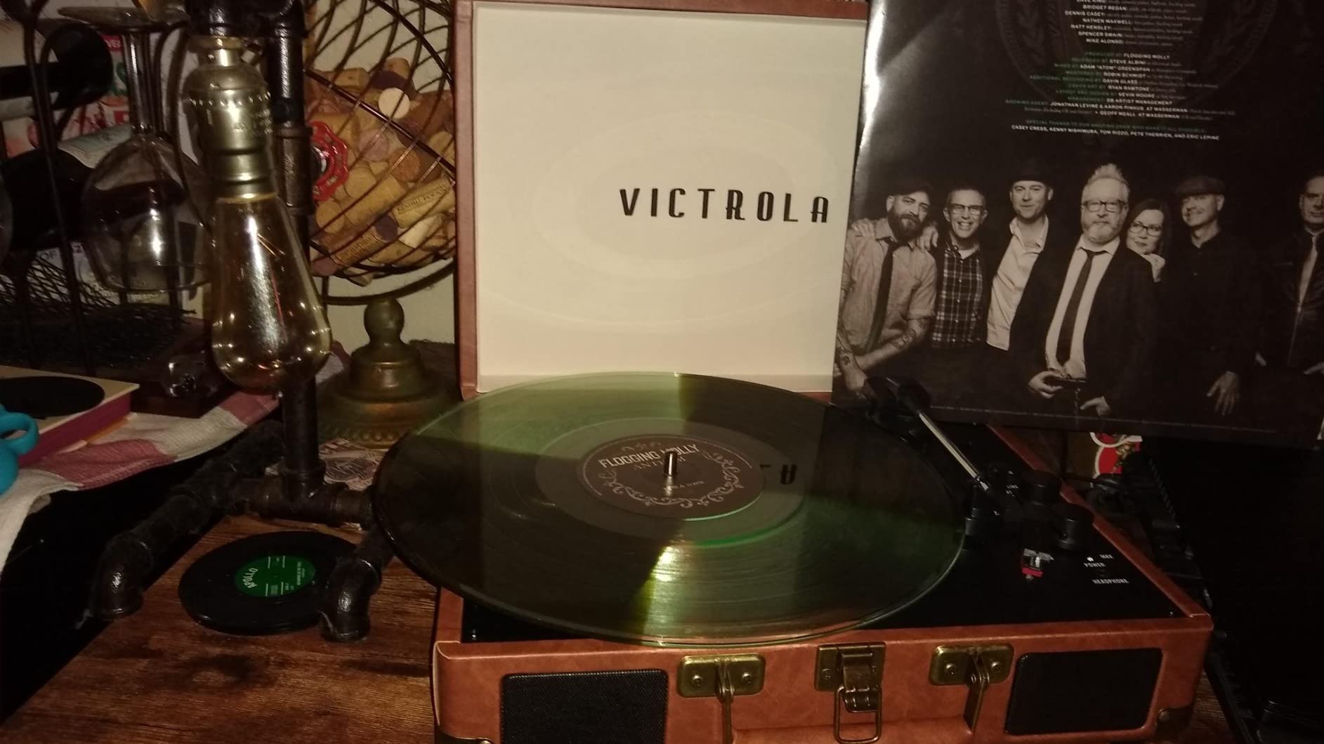 Victrola Journey - Bluetooth Suitcase Record Player - Turquoise | Built-in stereo speakers, 3-speed turntable plays 7 inch, 10 inch and 12 inch records, Bluetooth streaming, headphone jack customer photo 2