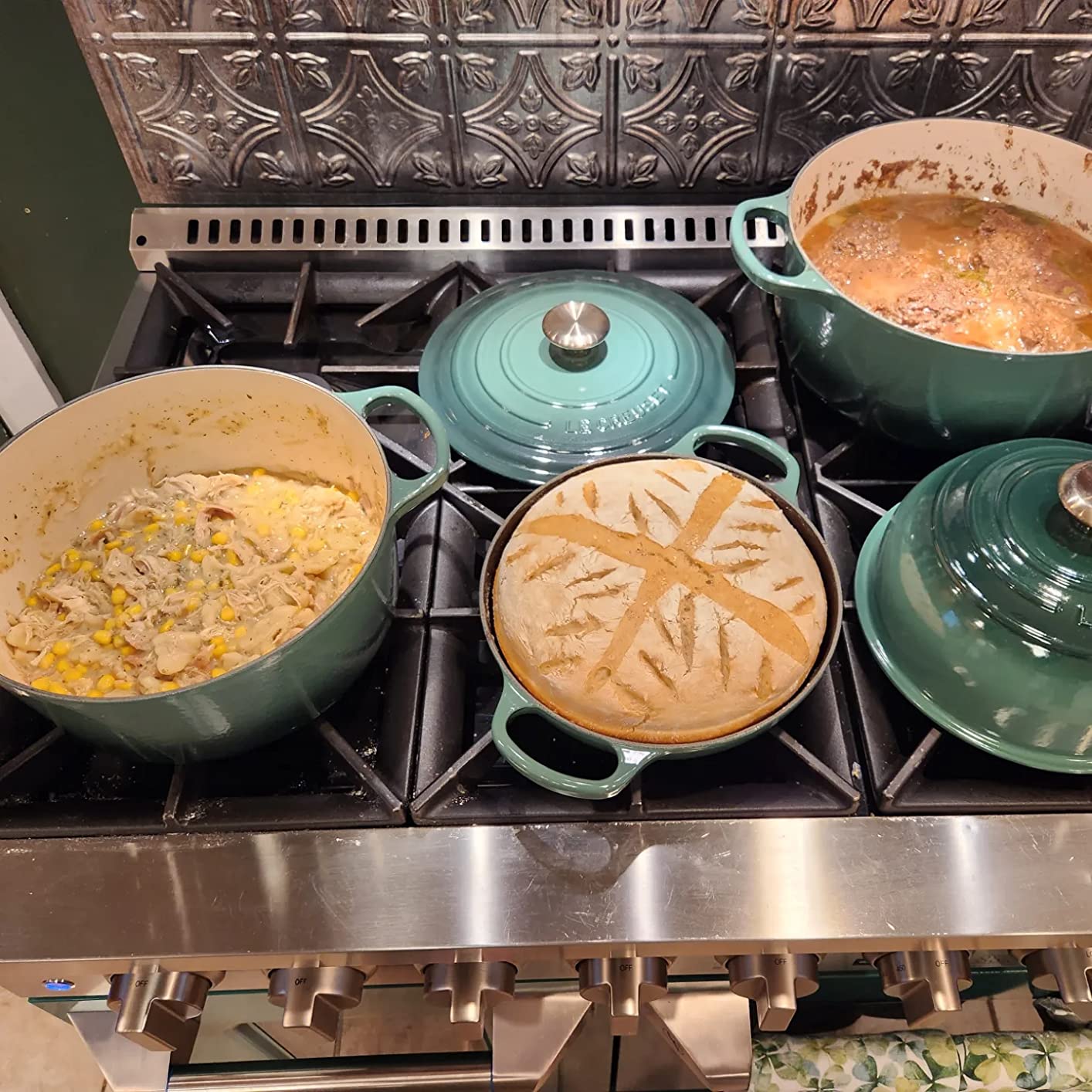 Le Creuset Enameled Cast Iron Round Dutch Oven, 5.5 qt., Flame customer photo 1