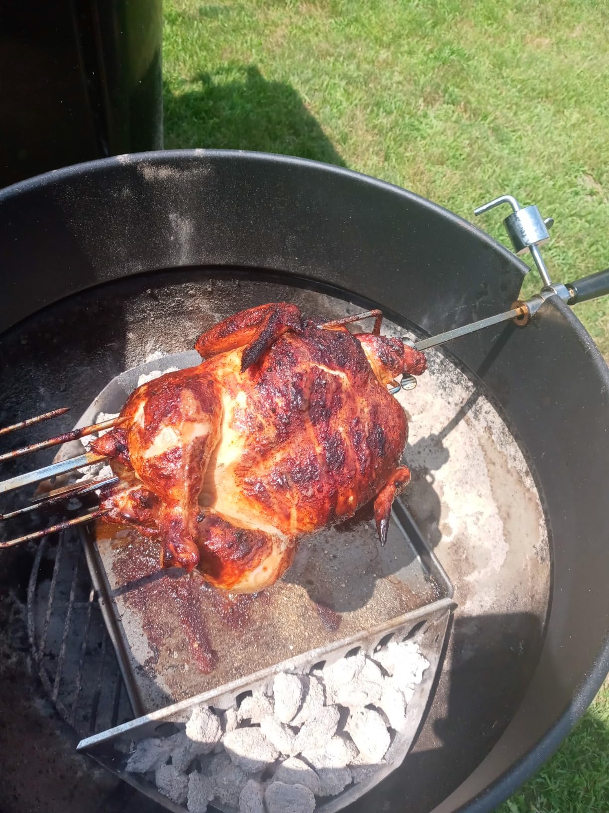 onlyfire Rotisserie Ring Kit for Weber 22-1/2 Inch Charcoal Kettle Grills | Turns Your Kettle Into A Chicken Roaster customer photo 2