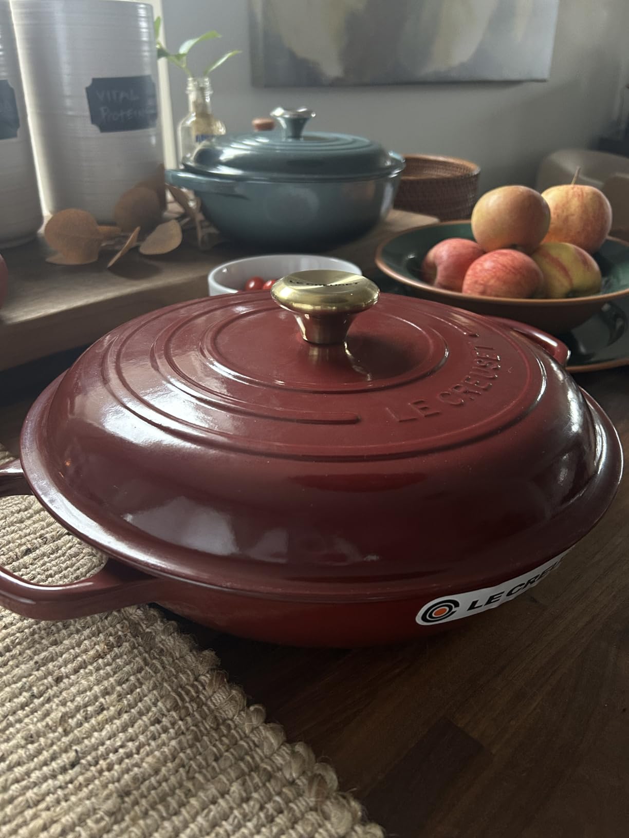 Le Creuset Enameled Cast Iron Signature Braiser, 3.5 qt., Marseille customer photo 1