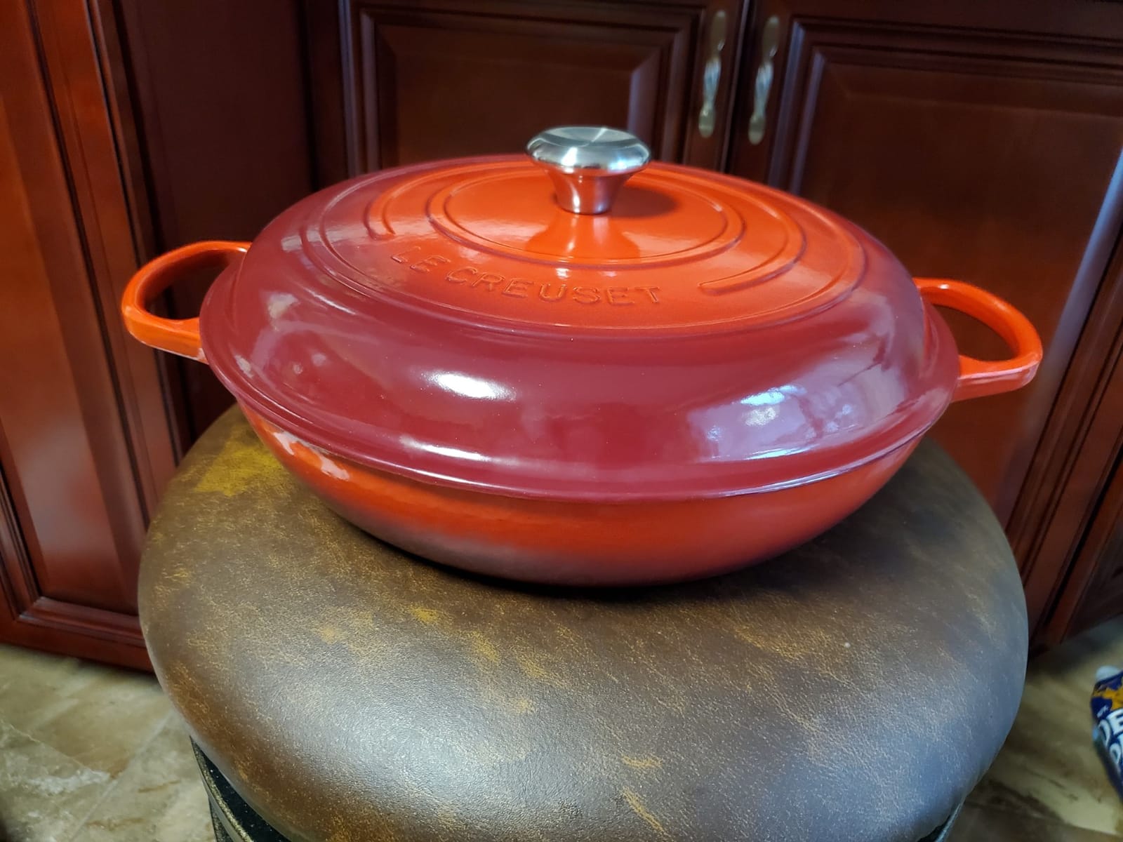Le Creuset Enameled Cast Iron Signature Braiser, 3.5 qt., Marseille customer photo 2