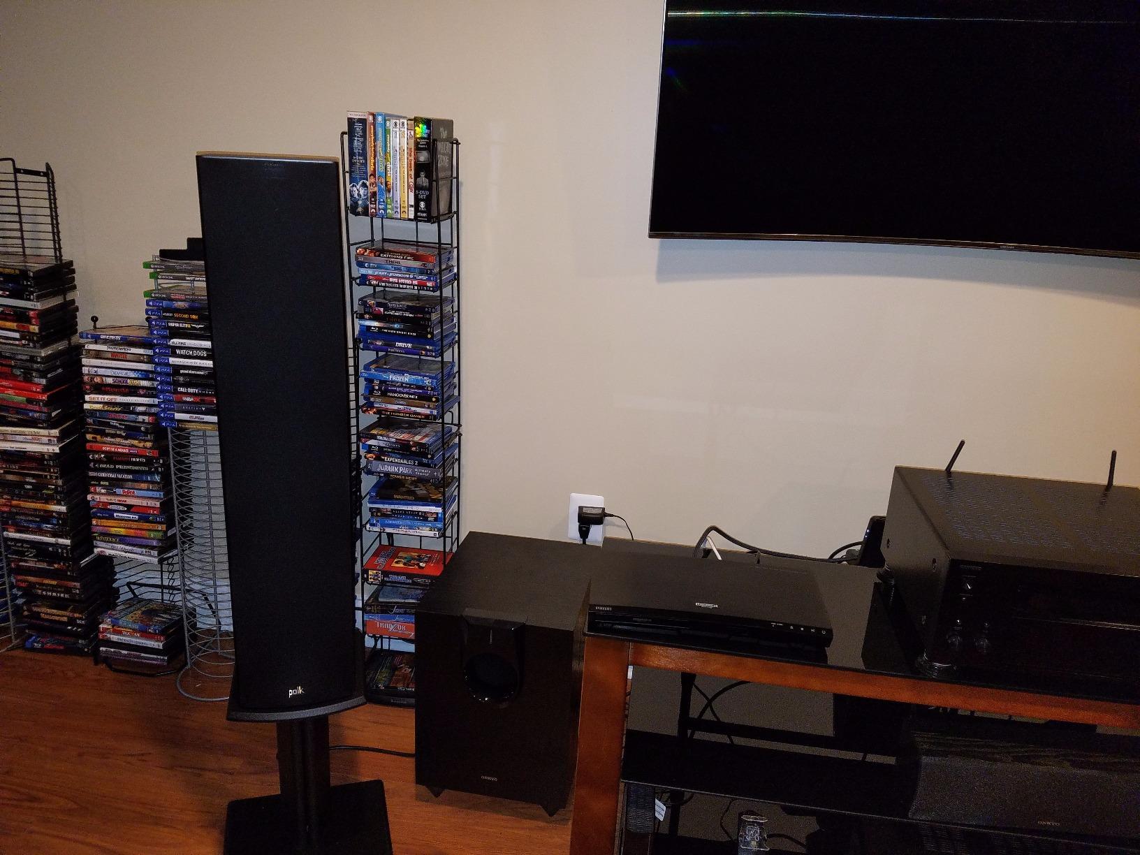 Polk Audio T50 Home Theater Floor Standing Tower Speaker 150W, Black | Single, Hi-Res Audio with Deep Bass Response, Dolby and DTS Surround customer photo 2