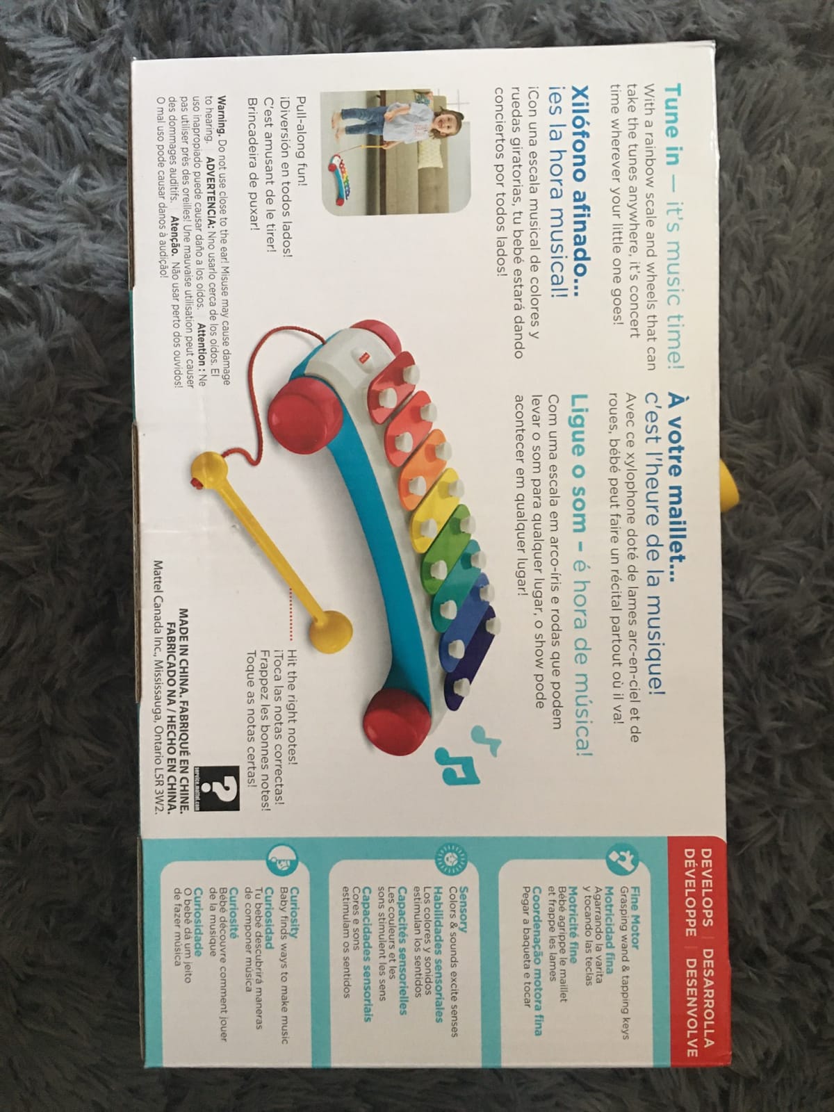 Fisher-Price Toddler Pull Toy, Classic Xylophone Pretend Musical Instrument with Mallet for Preschool Kids Ages 18+ Months customer photo 1