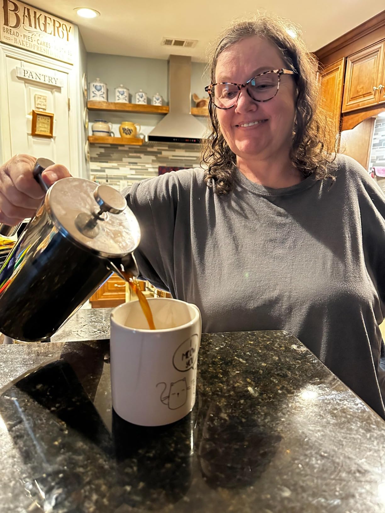 SterlingPro Non-Toxic Extra Large Insulated Stainless Steel French Press Coffee Maker 59oz - Metal XXL Double Wall French Press, Plastic Free, Cool-Touch, Mirror Finish, Makes up to 16 Cups/8 Mugs customer photo 1