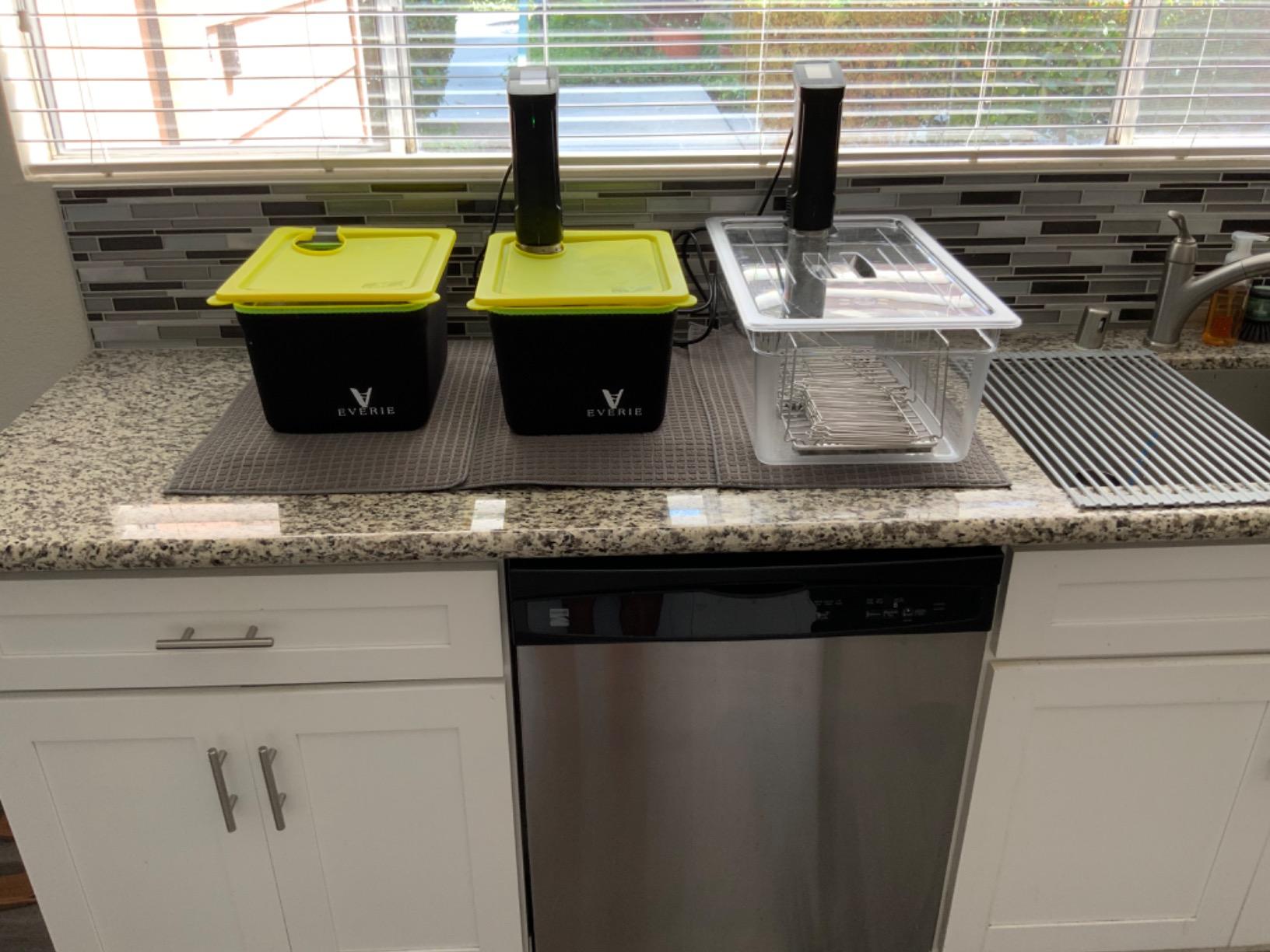 LIPAVI Sous Vide Container Model C20 6.5 Gallon (26 qt) 21 x 12.8 Inch, 8 Inch deep, Clear, Heat-Resistant Polycarbonate Tub customer photo 1