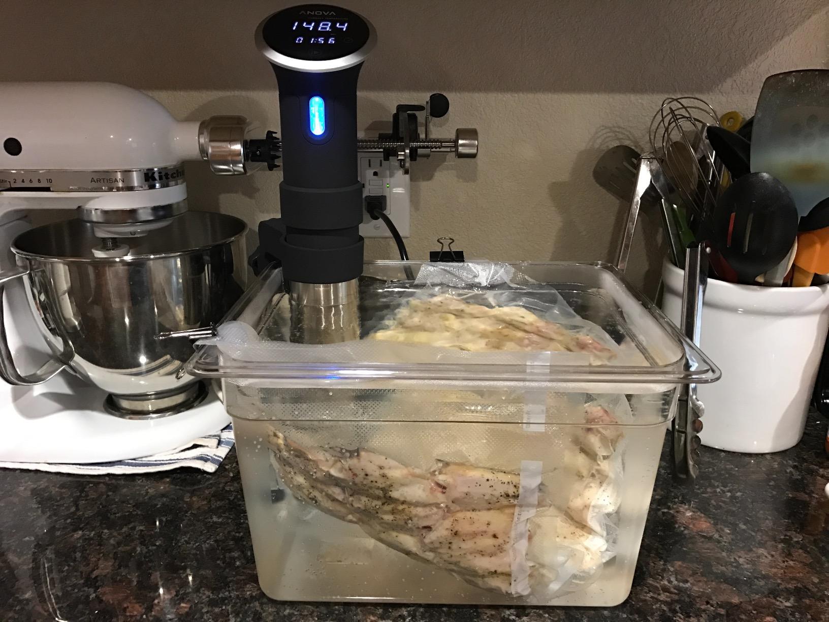 LIPAVI Sous Vide Container Model C20 6.5 Gallon (26 qt) 21 x 12.8 Inch, 8 Inch deep, Clear, Heat-Resistant Polycarbonate Tub customer photo 2