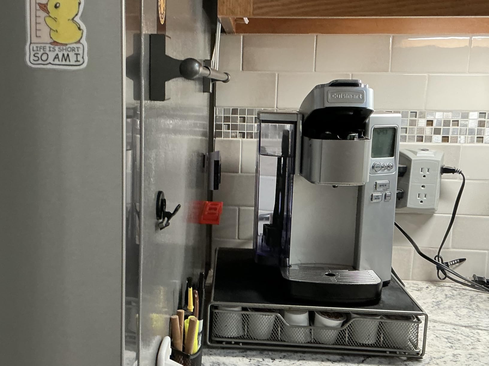 Cuisinart Coffee Maker, Single Serve 72-Ounce Reservoir Pod Coffee Machine, Programmable Brewing & Hot Water Dispenser, 5 Cup-Size Settings, Stainless Steel, SS-10P1 customer photo 2