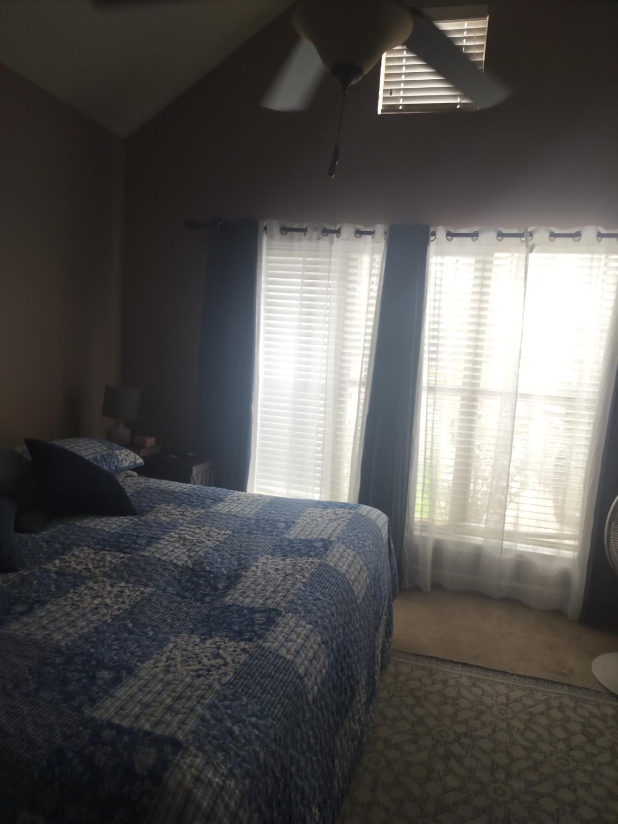 NICETOWN Gray Blackout Curtains for Bedroom 84 inches Long - Thermal Drapes Grommet Room Darkening Light Blocking Curtains Window Treatments for Living Room (2 Panels, W52 x L84, Grey) customer photo 2