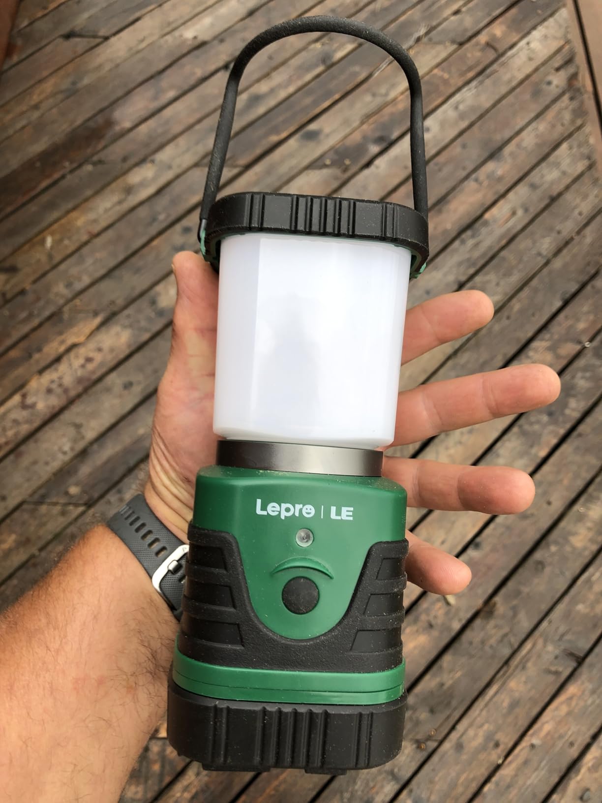 Lepro 1000LM LED Camping Lantern Rechargeable, 4400mAh, 4 Light Modes | Tent Light, Camping Essentials, Waterproof Lantern Flashlight for Camping, Emergency Light, Power Outages, USB Cable Included customer photo 2