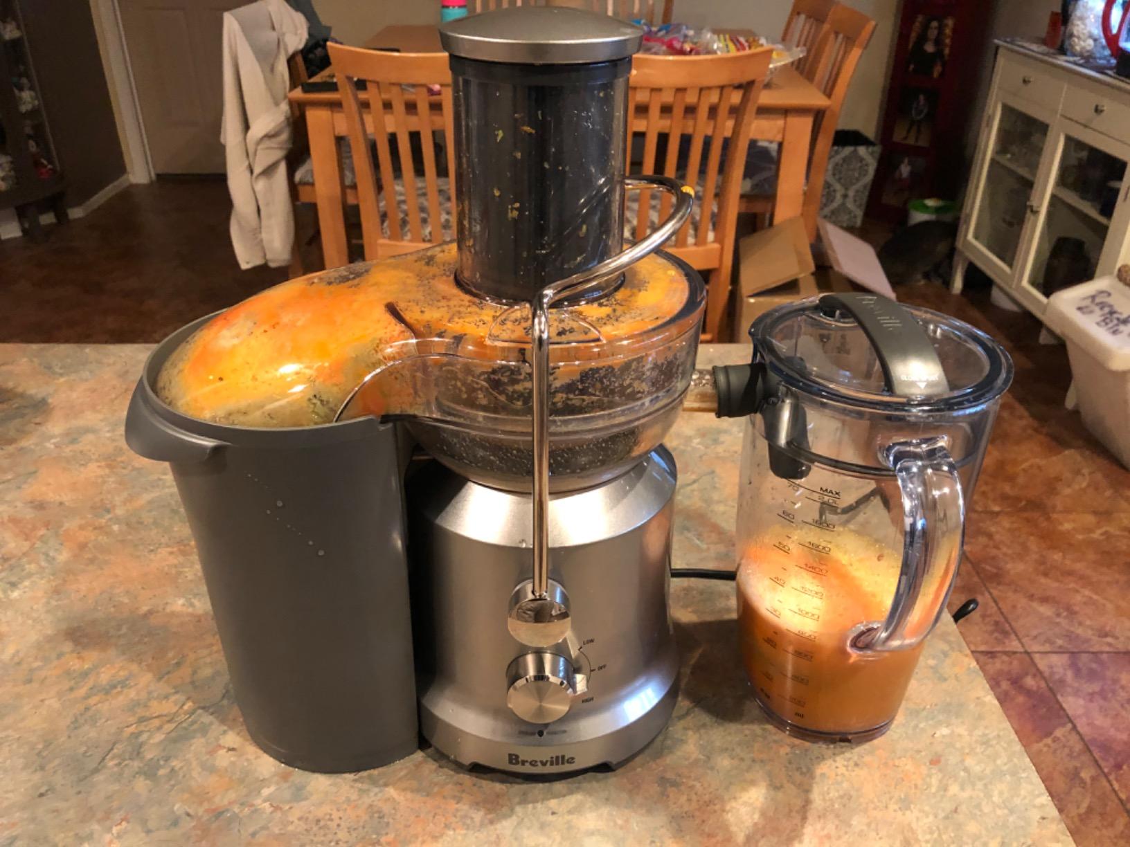 Breville BJE430SIL Juice Fountain Cold, Silver | Create nutrient-rich drinks with centrifugal juicer's Cold Spin Technology that preserves vitamins and minerals | 70 fl oz customer photo 2