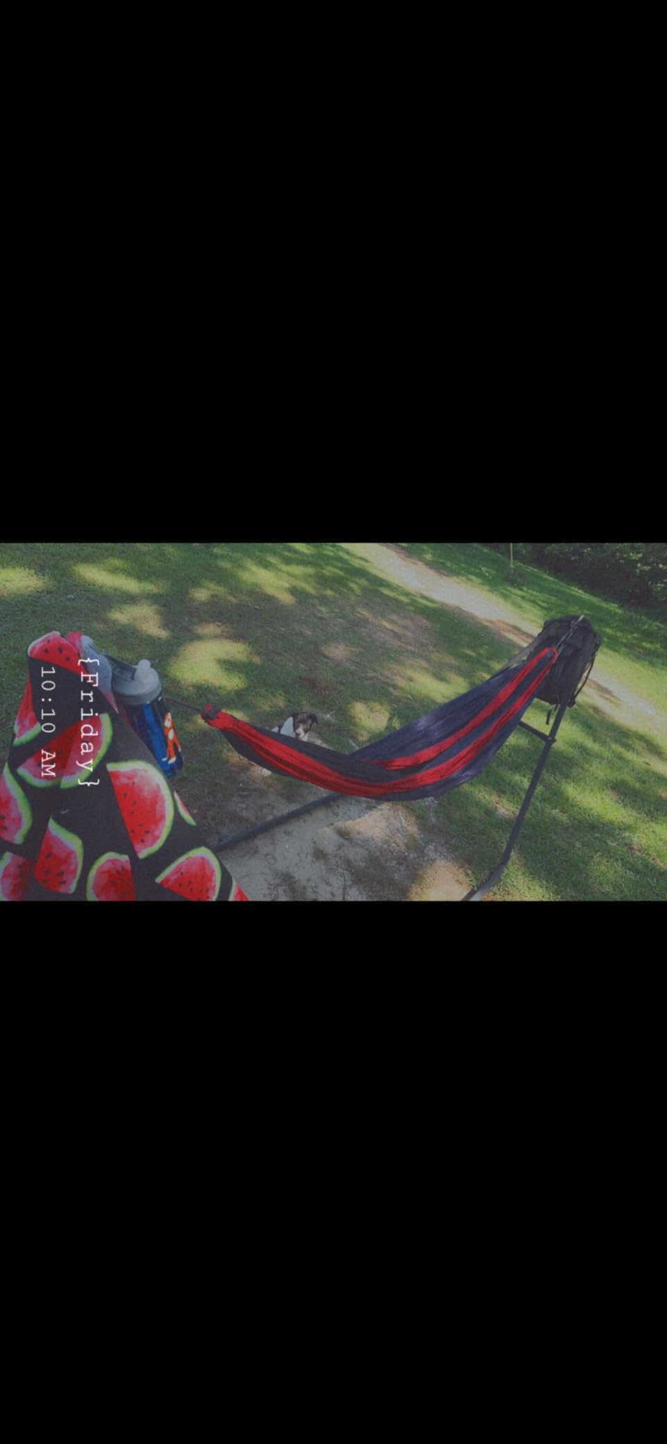 Sunnydaze Heavy-Duty Hammock Stand for Outside, 550 lb Capacity, Black | Rust-Resistant Steel Metal Double Hammock Frame, Fits 9-14 ft Hammocks, Tool-Free Setup, Chains & Hooks Included, 2 Person customer photo 1