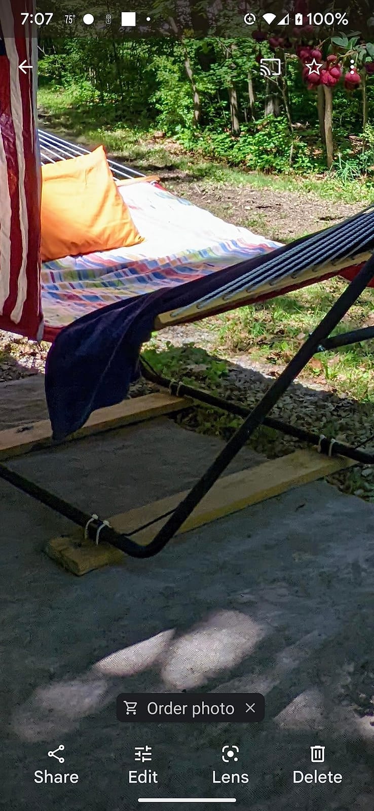 Sunnydaze Heavy-Duty Hammock Stand for Outside, 550 lb Capacity, Black | Rust-Resistant Steel Metal Double Hammock Frame, Fits 9-14 ft Hammocks, Tool-Free Setup, Chains & Hooks Included, 2 Person customer photo 2