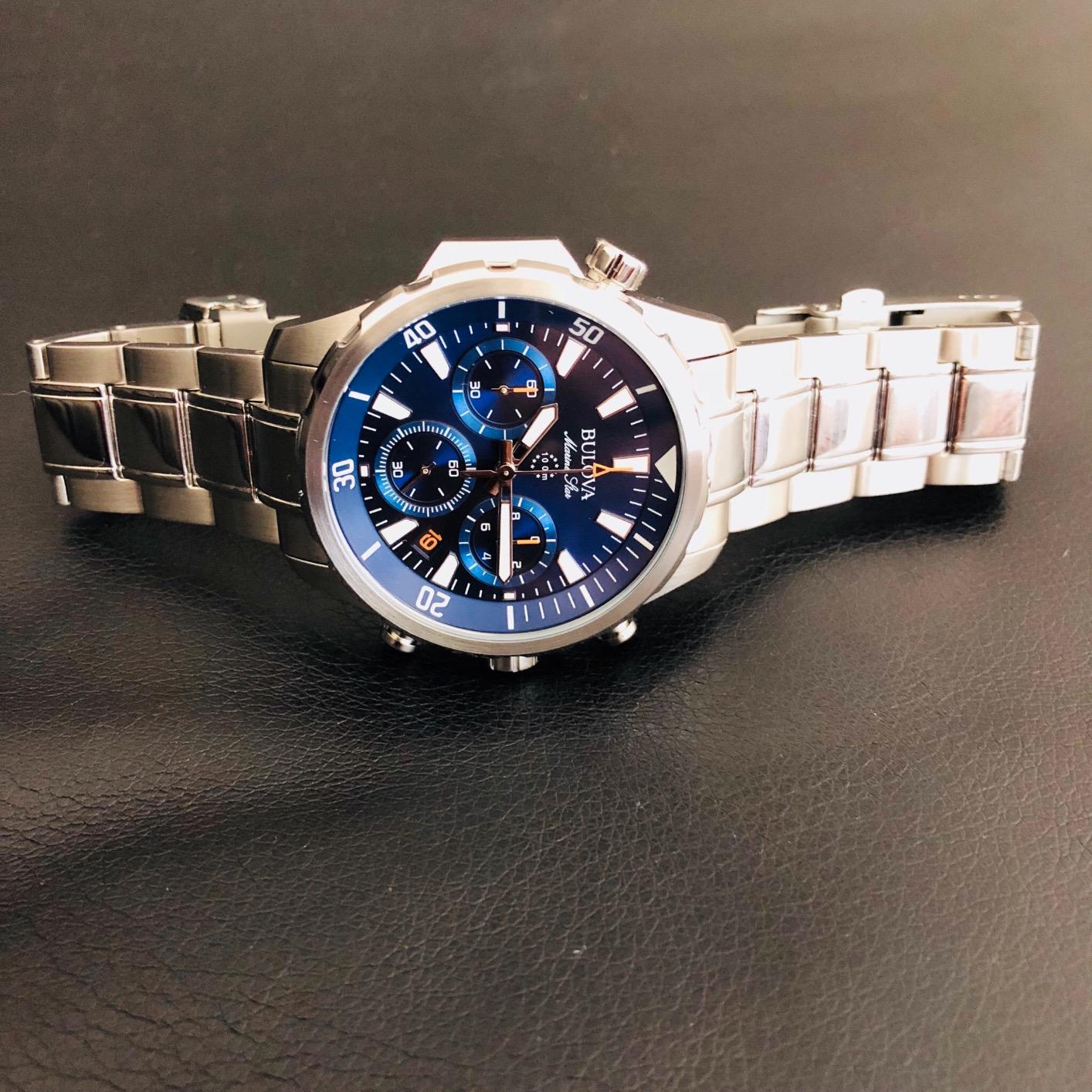 Bulova Men's Marine Star Series B Stainless Steel 6-Hand Chronograph Quartz Watch customer photo 1