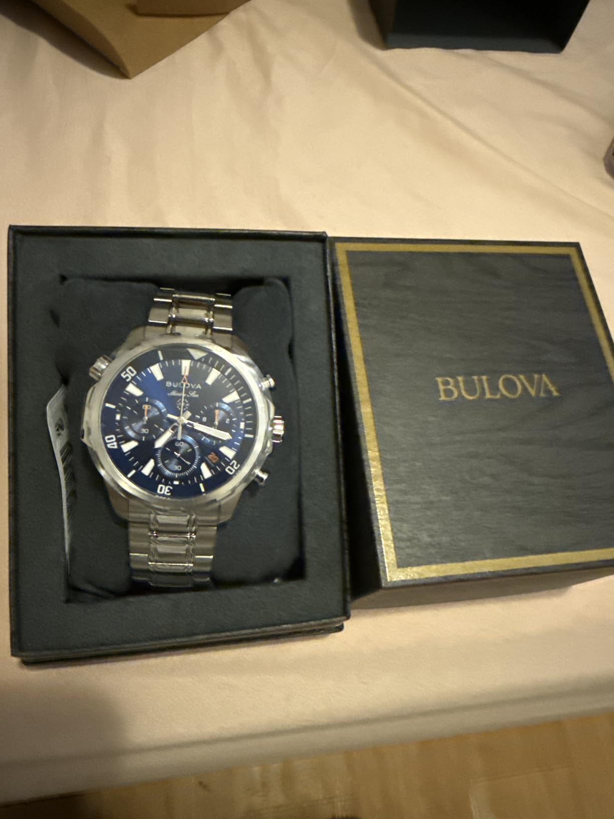 Bulova Men's Marine Star Series B Stainless Steel 6-Hand Chronograph Quartz Watch customer photo 2