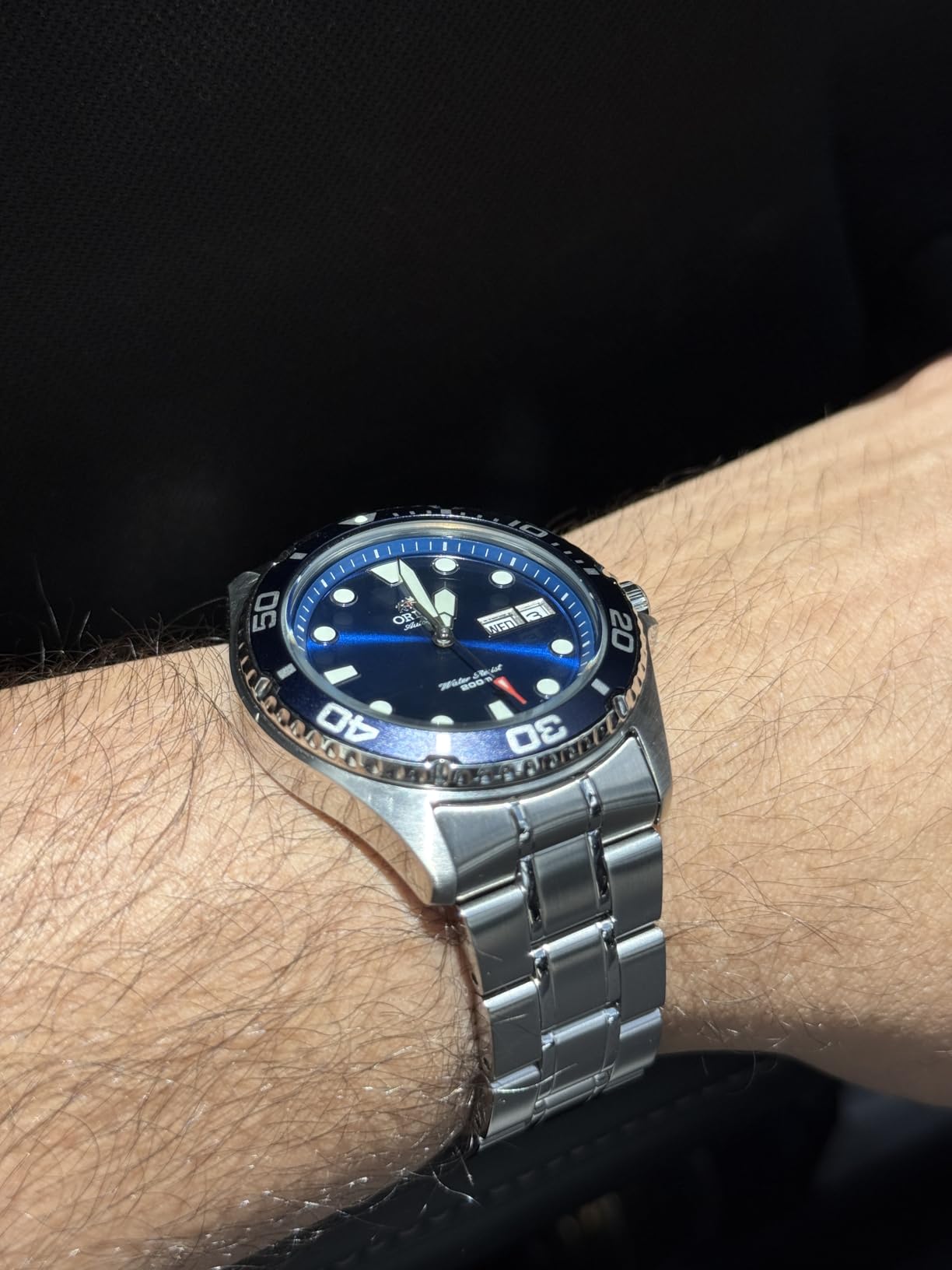 Orient AA02 Diver | Automatic/Hand-Winding Movement | 41.5 mm Diver Style Watch | 200 m Water Resistance | Stainless Steel Case customer photo 1