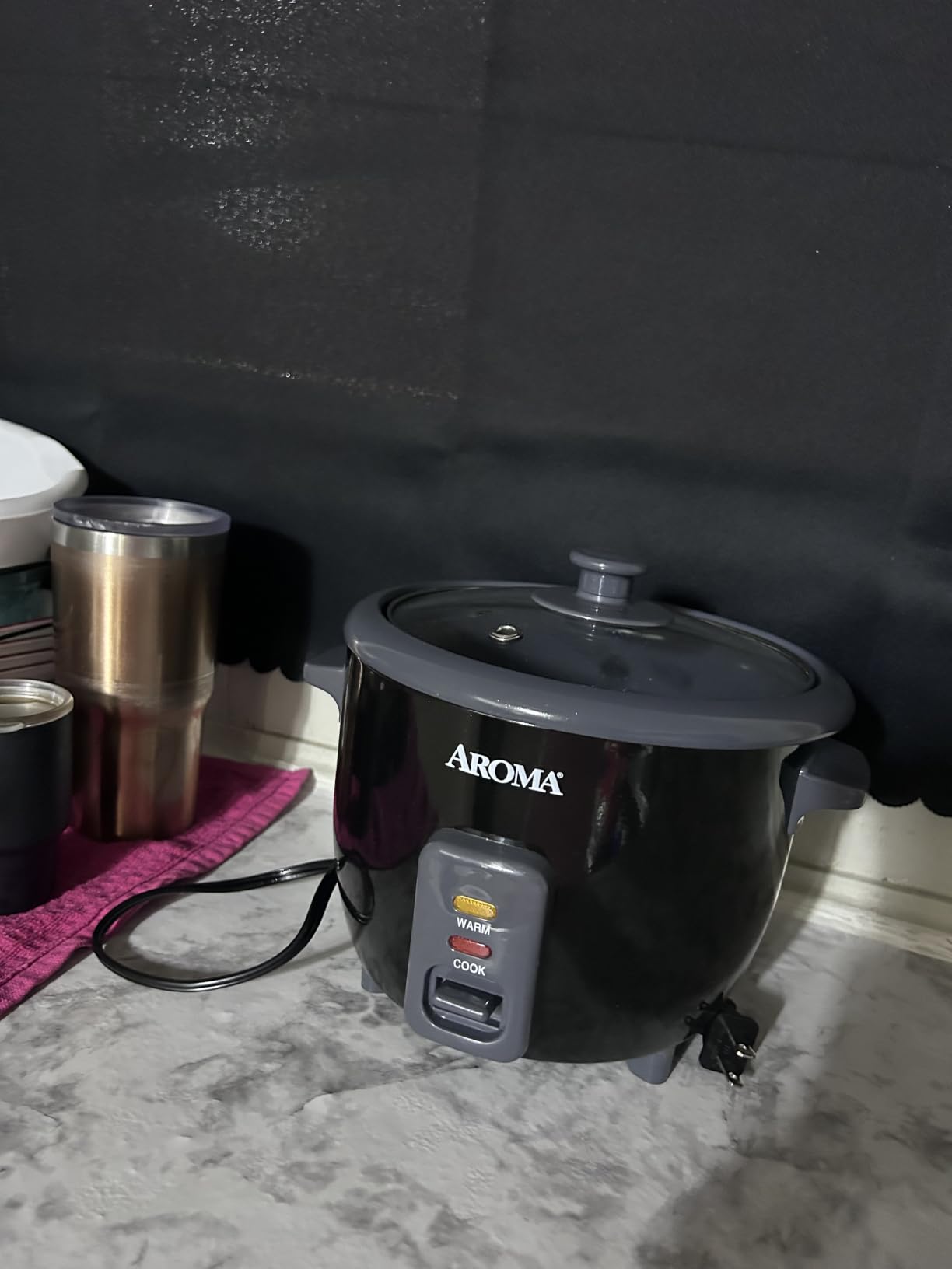 Aroma Housewares ARC-363-1NGB 3 Uncooked/6 Cups Cooked Rice Cooker, Steamer, Multicooker, 2-6 cups, Black customer photo 1
