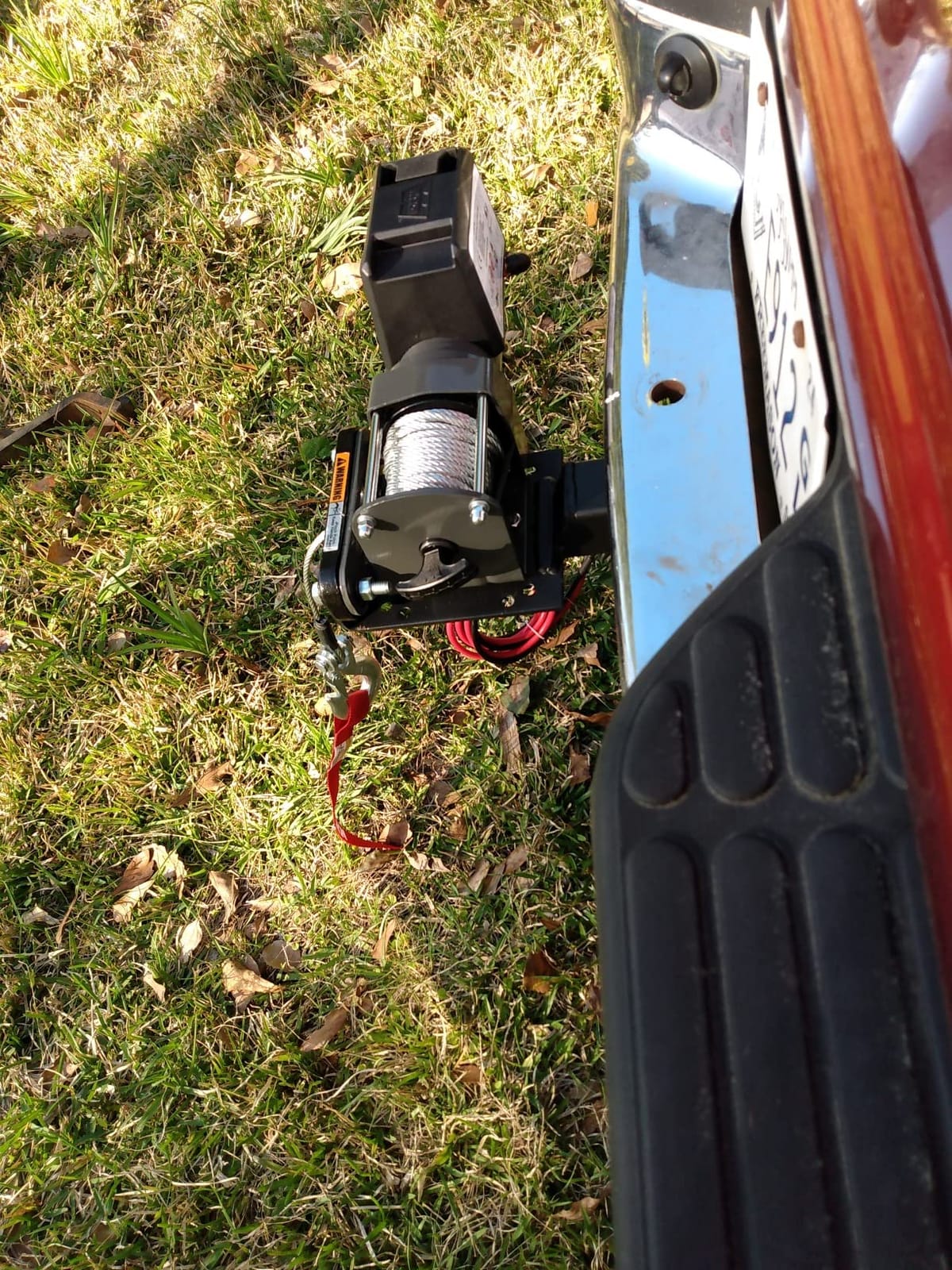 Universal Hitch Winch Mount for ATV or Truck with 2