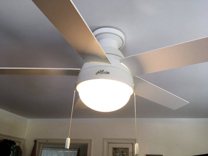 Hunter Anslee 46 inch Low Profile Indoor Ceiling Fan with LED Light - Fresh White customer photo 1