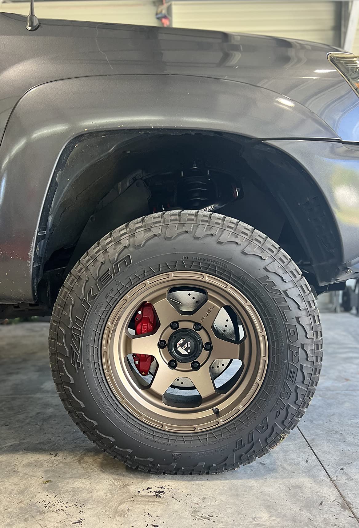 PowerStop Front Brake & Caliper Kit for Toyota 4Runner 2003-09 | FJ Cruiser 2007-14 | Tacoma 2005-23 - Drilled & Slotted Disc Rotors + Z36 Brake Pads + Red-Powder Coated Calipers, KC137-36 customer photo 1