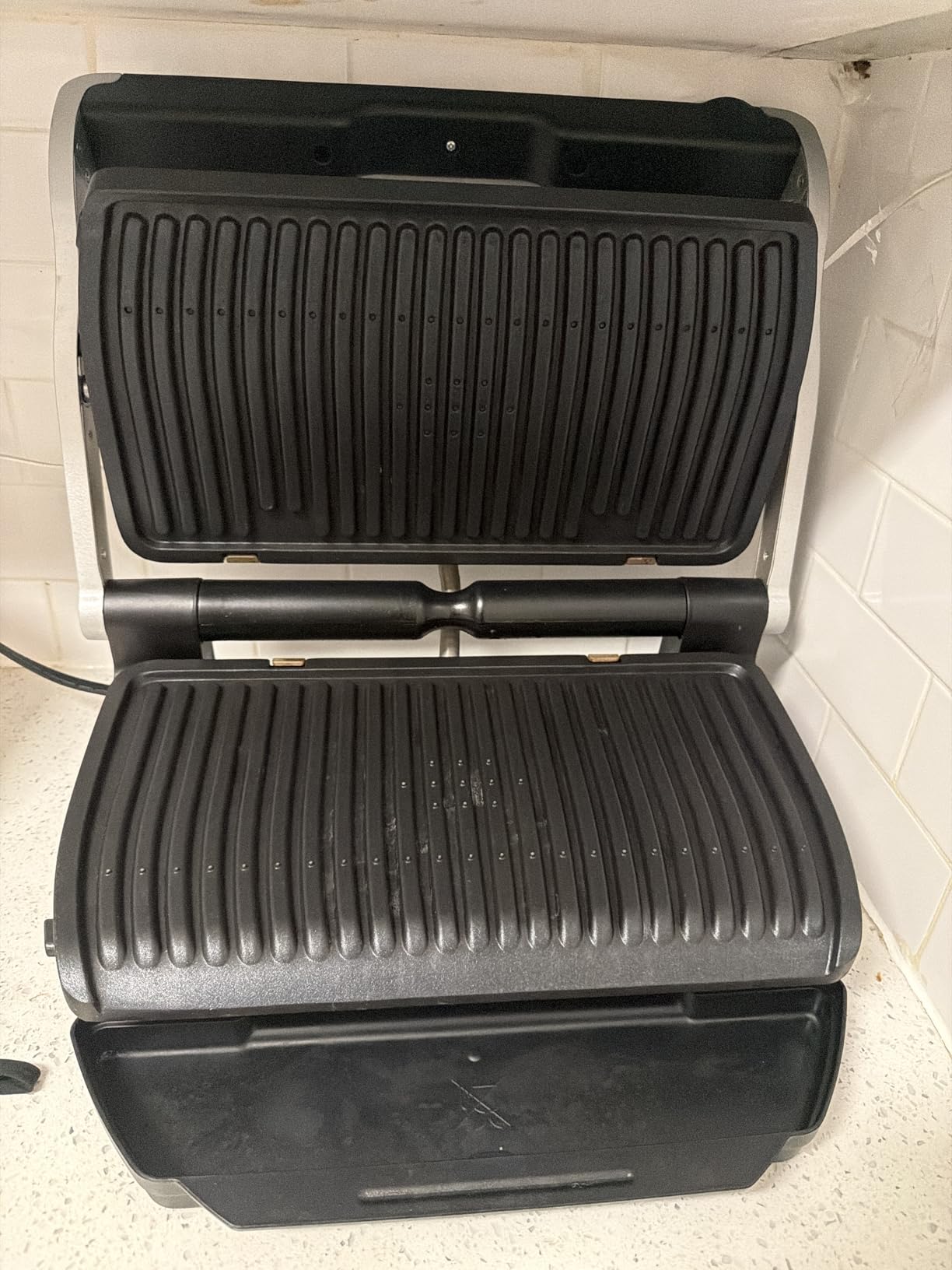 T-Fal OptiGrill Stainless Steel XL Electric Grill, 6 Servings, 9 Intelligent Automatic Cooking Modes, Panini Press, 1800 Watts customer photo 1