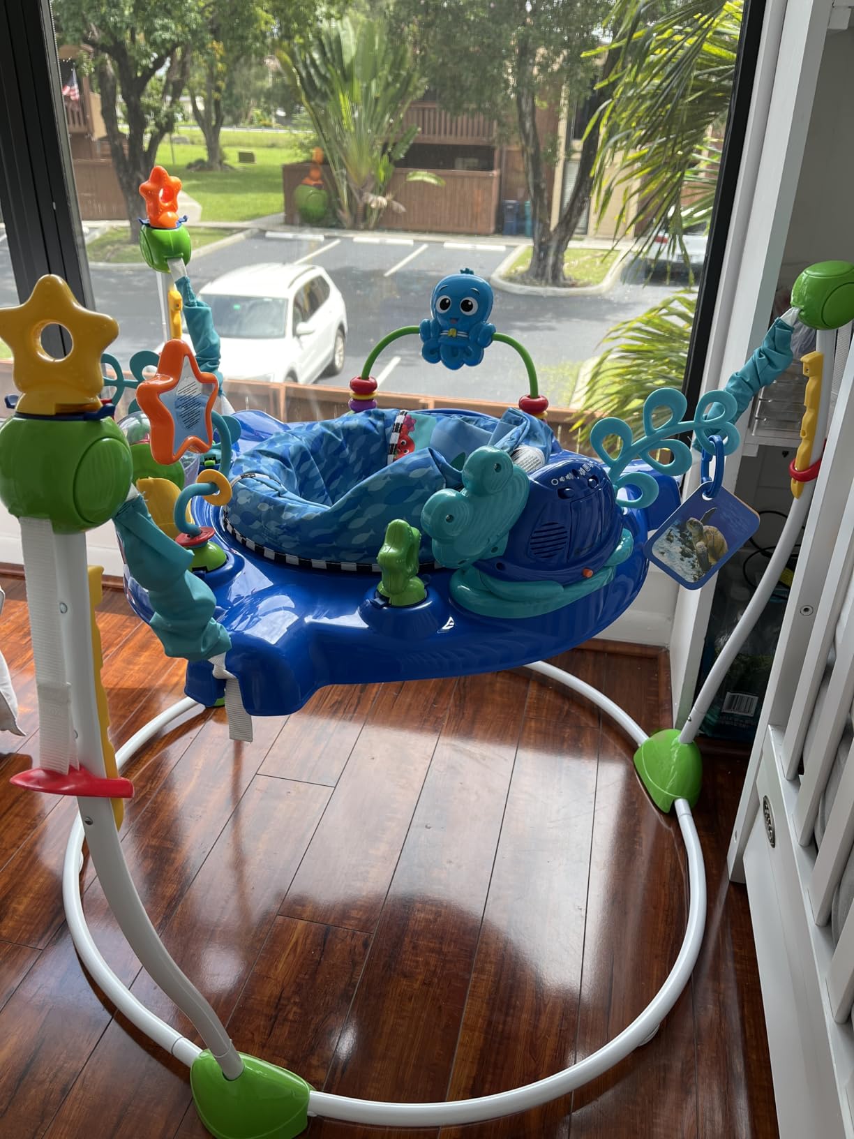 Baby Einstein Neptune's Ocean Discovery Activity Baby Jumper Activity Center, Ages 6 Months +, Max Weight 25 lbs., Unisex customer photo 1