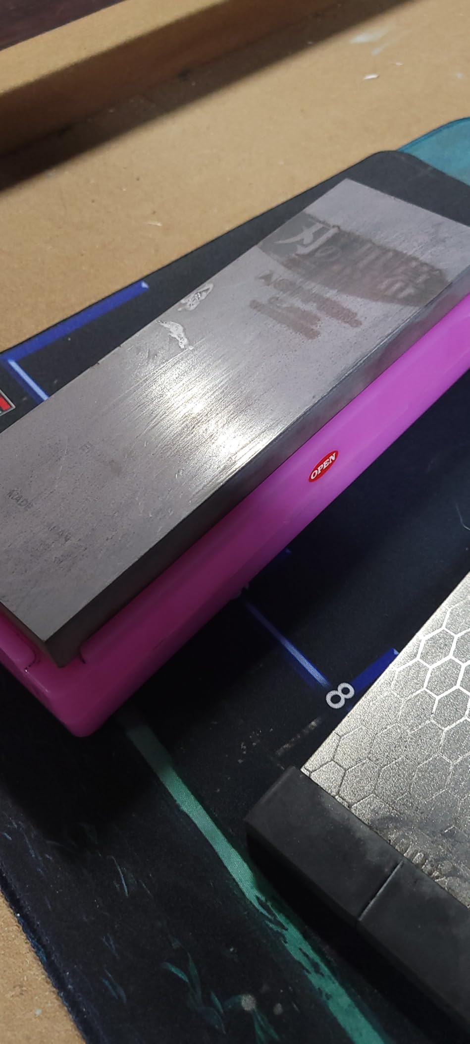 SHAPTON Ha No Kuromaku Ceramic Whetstone (A-set) Medium Grit (#1000) + Fine Grit (#5000) customer photo 1