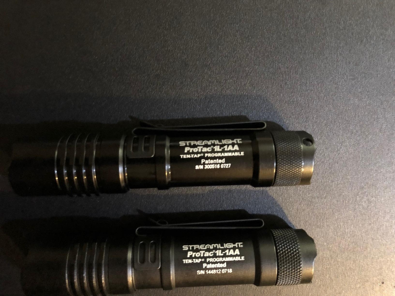 Streamlight 88061 ProTac 1L-1AA Tactical Flashlight, Black | 350 lumens; multi-fuel or 18650; IPX7 waterproof; impact-resistance tested; anti-roll body with pocket clip customer photo 2