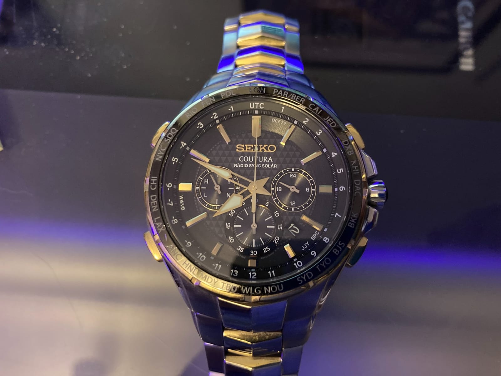 SEIKO Coutura Men's Radio Sync Solar Chronograph Watch customer photo 2