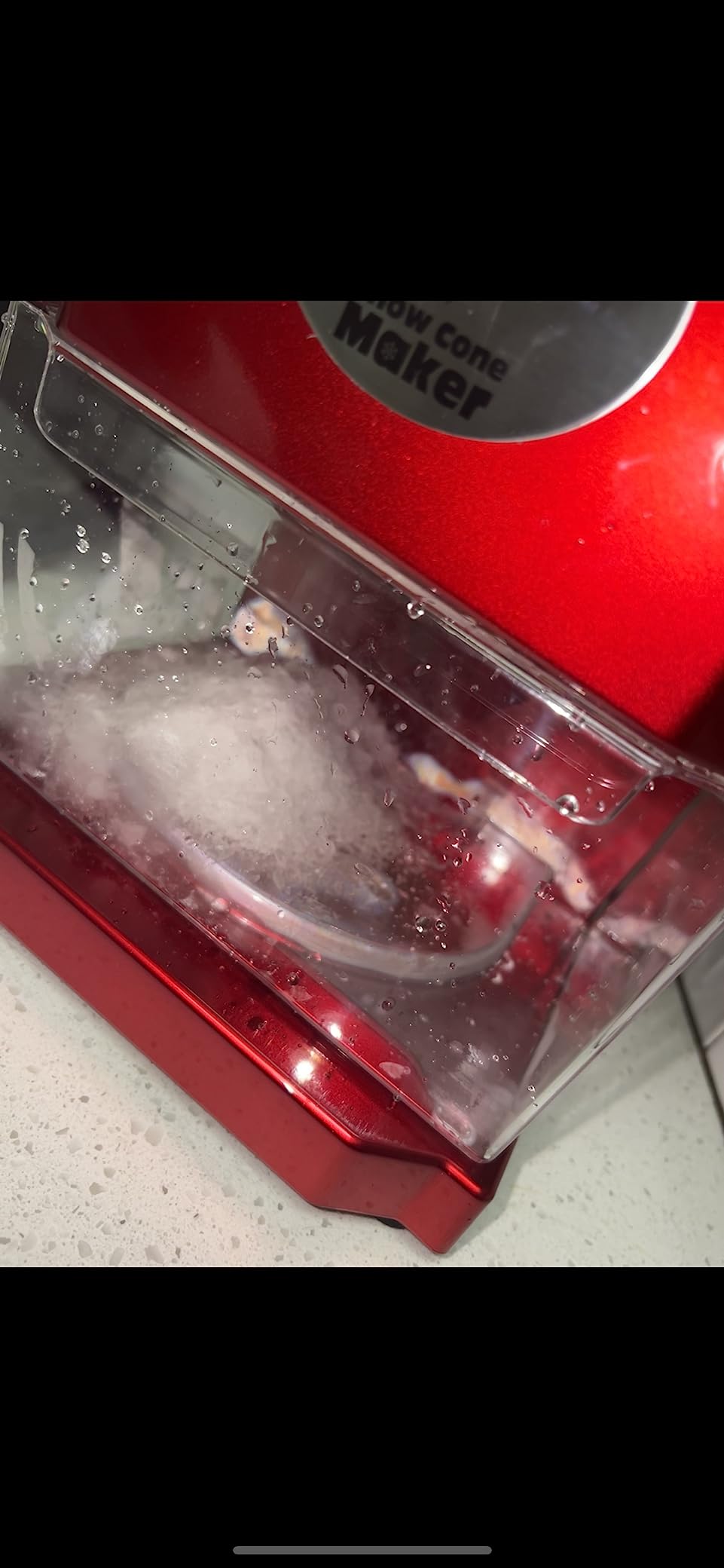 Cuisinart Snow Cone Machine, 90W Motor & Interlock Safety, 4 Reusable Cones | Snow cone maker & slushie machine with 4 reusable cones, compact design & auto-shutoff, 4-5 cones in under a minute, SCM-10P1 customer photo 1