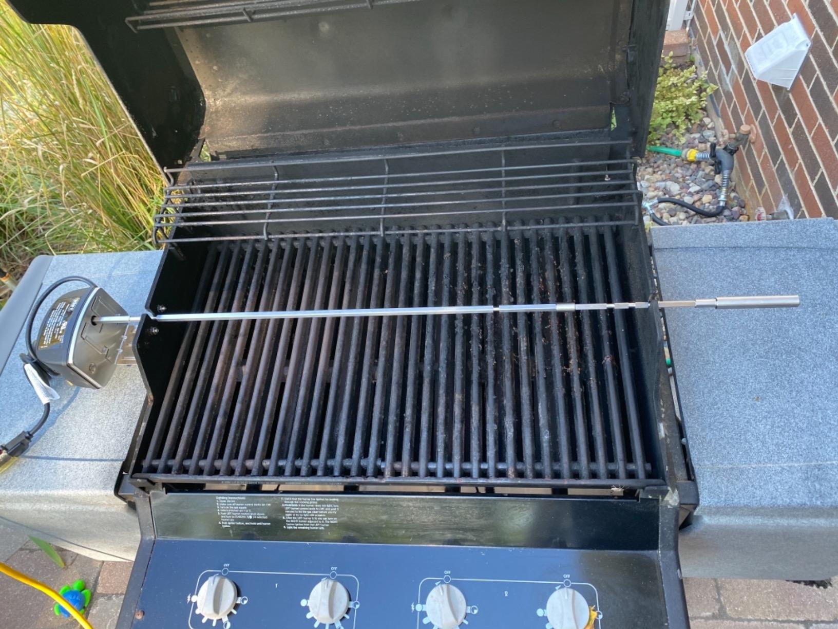 Weber Grill Rotisserie Kit for Genesis II 200/300 Series | Great for Slow Roasting Chicken, Ribs, or Turkey on your Weber Grill customer photo 1