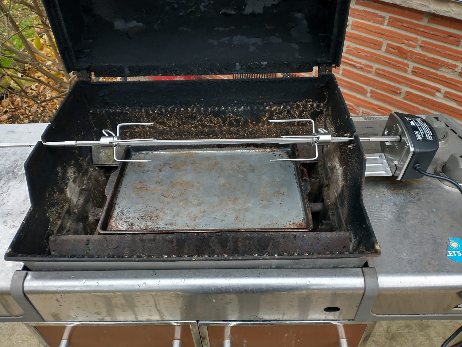 Weber Grill Rotisserie Kit for Genesis II 200/300 Series | Great for Slow Roasting Chicken, Ribs, or Turkey on your Weber Grill customer photo 2