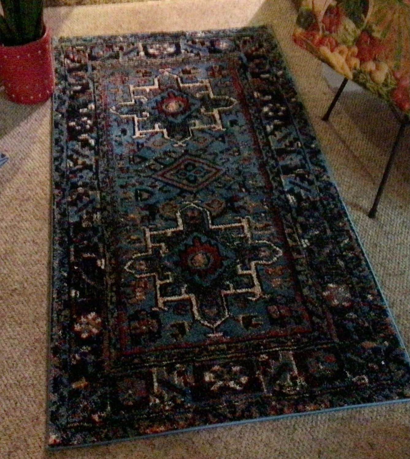 SAFAVIEH Area Rug 8x10 - Vintage Hamadan Collection - Large - Red & Multi, Traditional Persian Design, Non-Shedding & Easy to Clean, Ideal for Living Room, Bedroom, Dining Space (VTH211A) customer photo 1