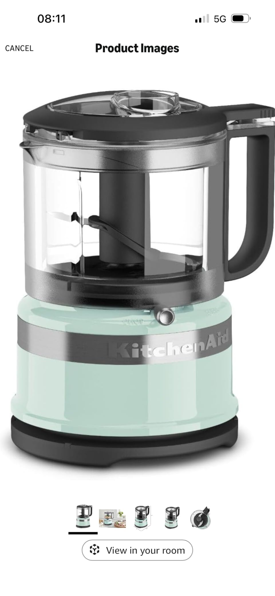 KitchenAid 3.5 Cup Food Chopper, KFC3516ER, Empire Red | Dishwasher-safe Work Bowl, Stainless Steel Multi-Purpose Blade, 2 Speeds Plus Pulse, Easy Cord Wrap customer photo 1