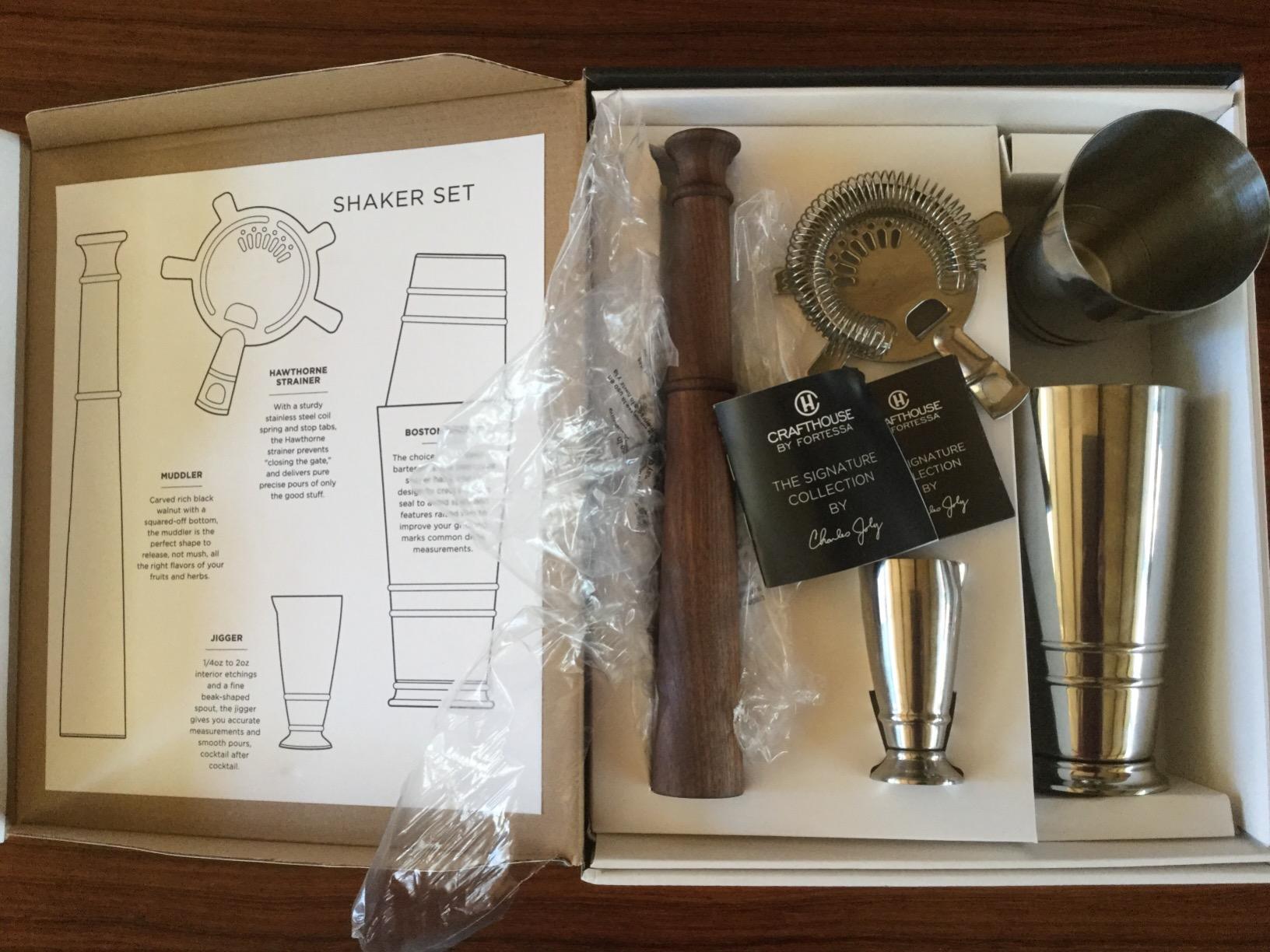 Crafthouse by Fortessa Professional Barware/Bar Tools by Charles Joly, Boston Shaker Tools, 4 Piece Gift Set, Silver customer photo 2