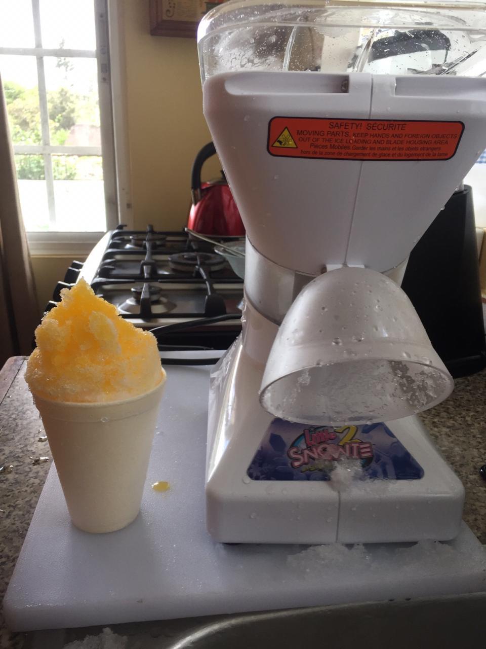 SNOWIE Little Snowie Max Snow Cone Machine (6-Stick Kit, White) | Premium Shaved Ice Maker, With Powder Sticks Syrup Mix customer photo 2