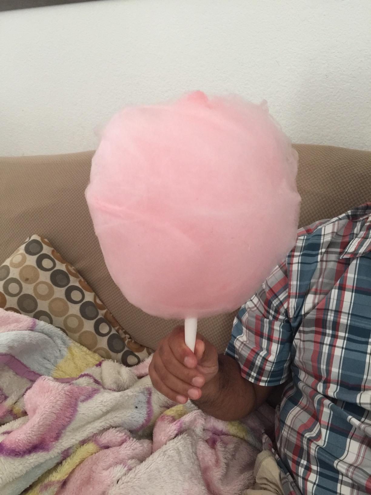 The Candery Cotton Candy Machine - Bright, Colorful Style- Makes Hard and Sugar Free Candy, Sugar Floss, Homemade Sweets for Birthday Parties - Includes 10 Cones & Scooper customer photo 2