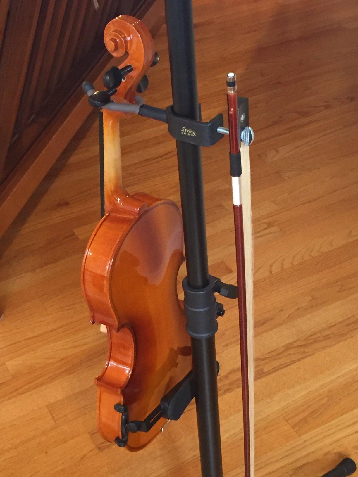 Mendini by Cecilio Violin 4/4 Full Size Set For Beginners - Hand Carved Acoustic Violins Set - Fiddle Solidwood Kit with Hard Case, Two Bows, Tuner, Rosin, Shoulder Rest, Extra Strings, Lesson Book customer photo 2