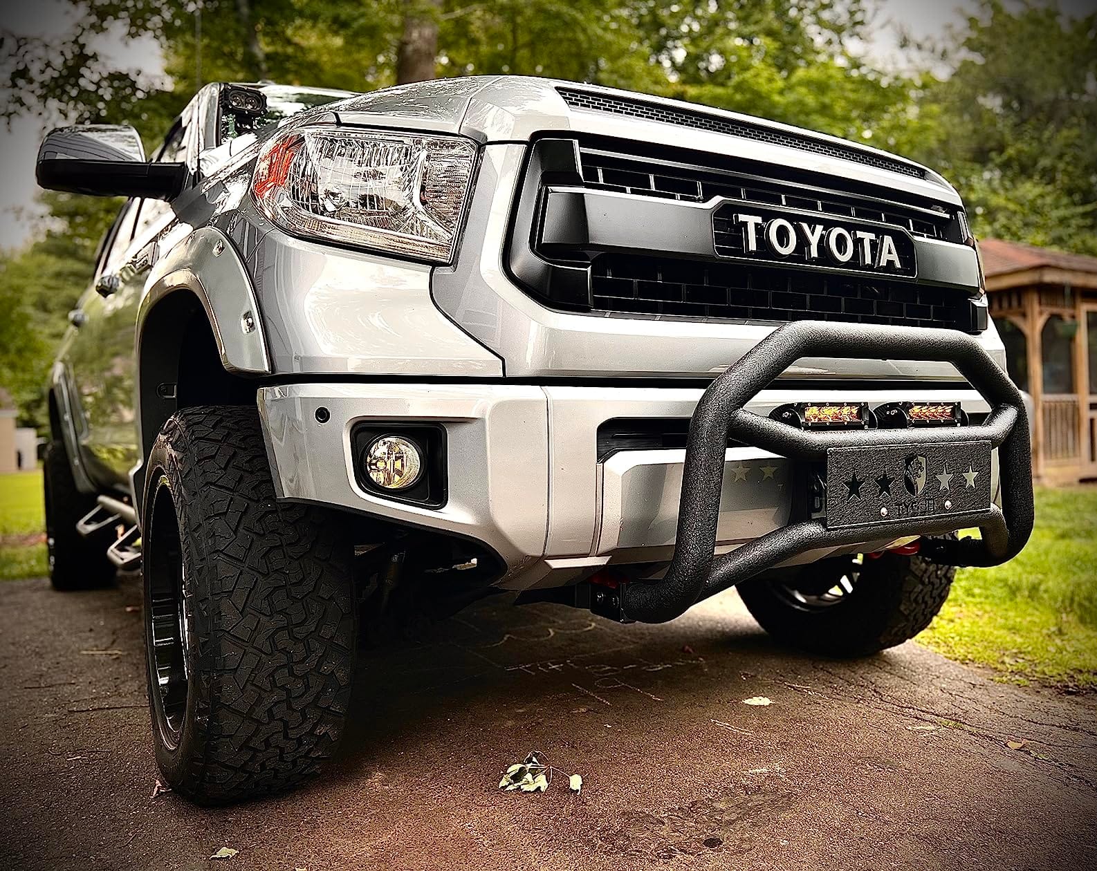 Tyger Auto TG-GD6T60038 Front Bumper Guard Compatible with 2007-2021 Tundra | Textured Black | Light Mount | Bull Bar customer photo 1