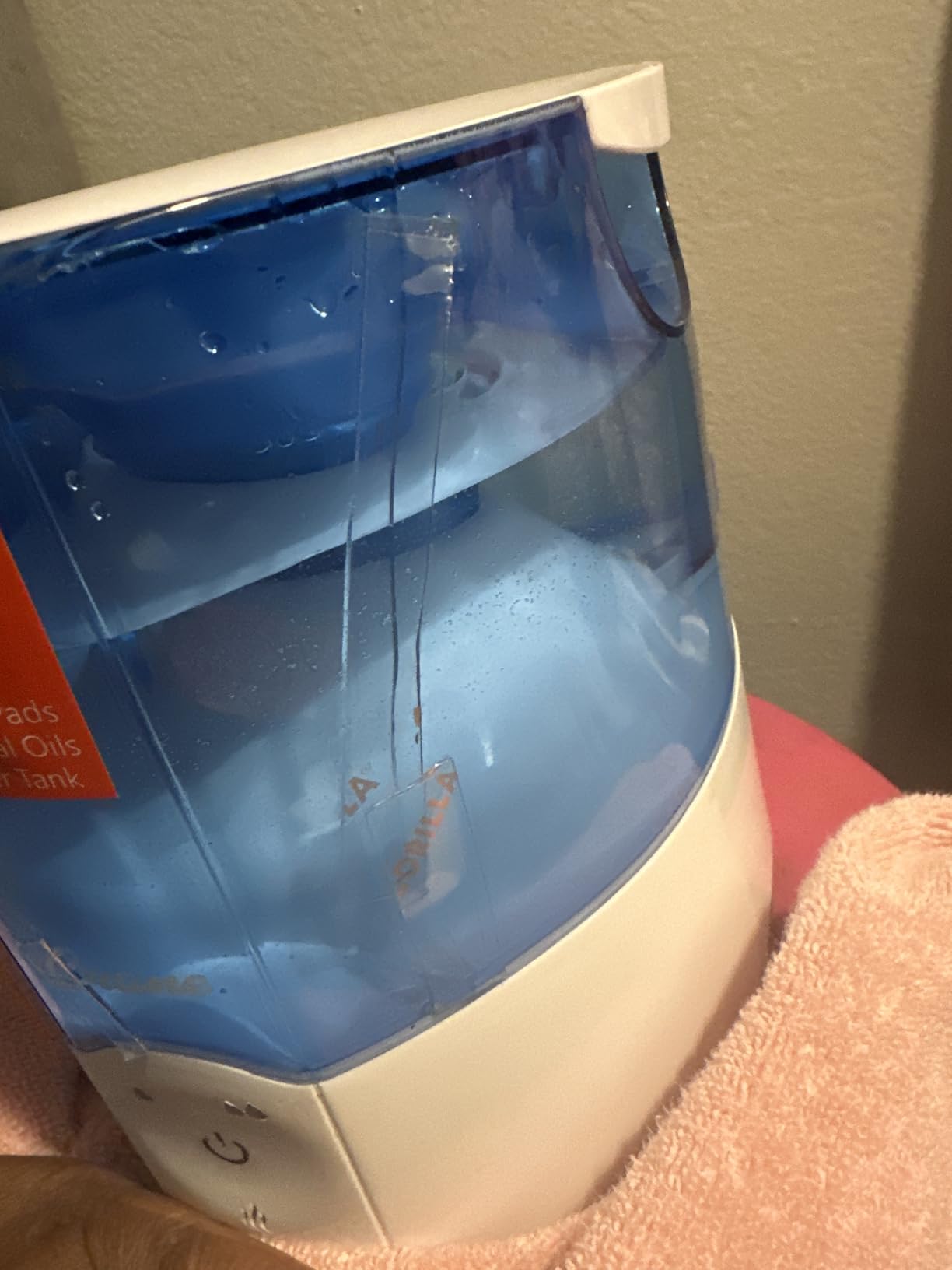 Crane Steam Inhaler & Warm Mist Humidifier, 0.5 Gallon, Humidifier FSA Eligible, Blue & White, Ideal Humidifiers for Bedroom, Sinus Inhaler, Vaporizer HSA, Vaporizer For Congestion customer photo 1