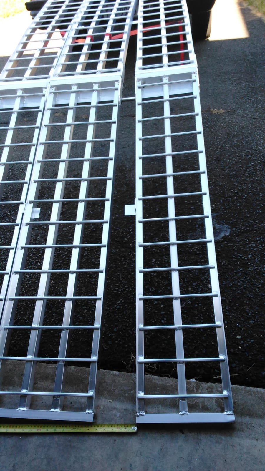 Black Widow Aluminum Folding Motorcycle Ramp for Pickup Trucks, Arched Design, 10', Silver - Heavy-Duty Portable Automotive Loading Ramps for Truck and Trailer customer photo 1