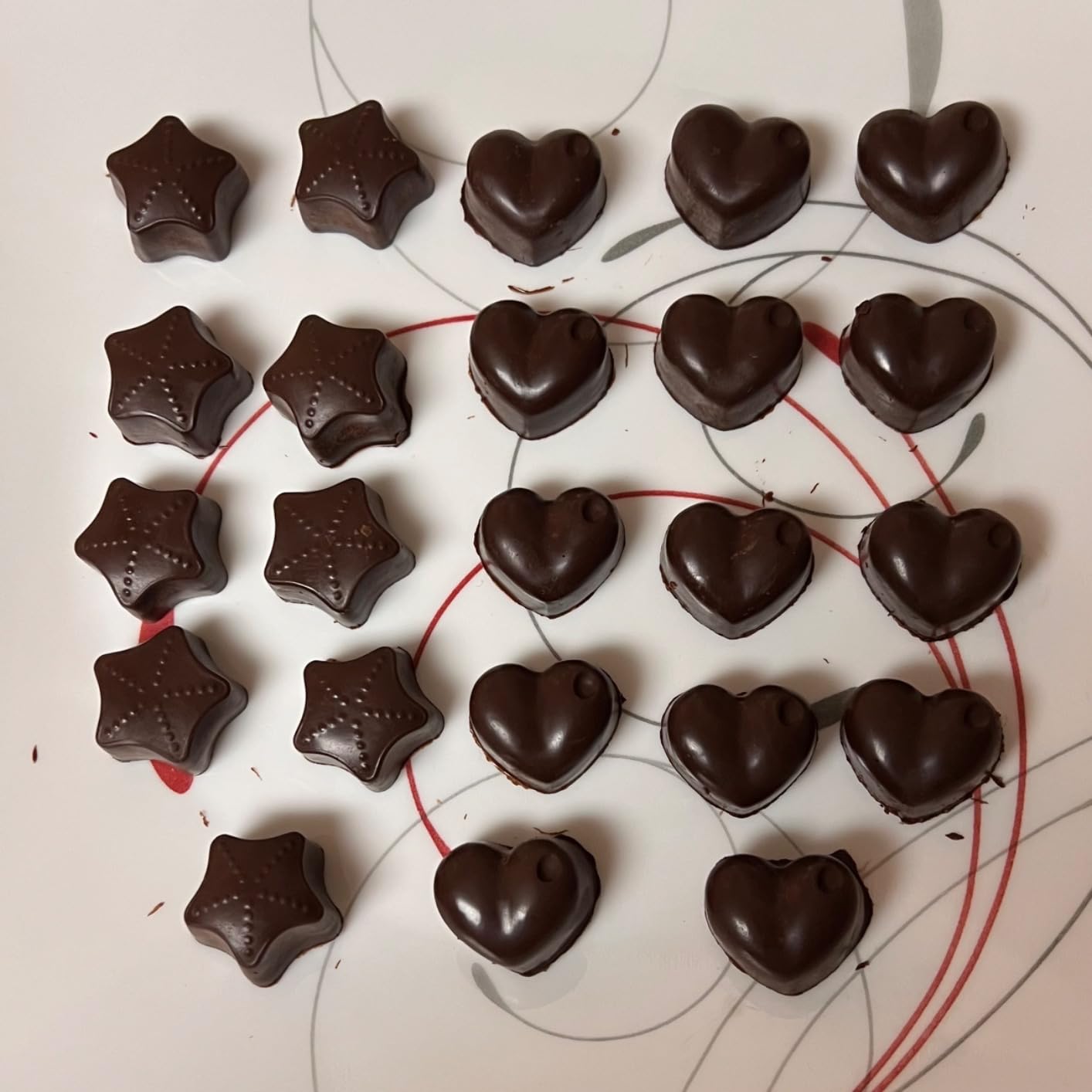 Chocolate Molds Silicone - Set of 6 - Non-Stick & Food Grade - Free eBook | Chocolate Molds Silicone for Jelly Candies, Truffles, Bath Melts & Candles - Dishwasher Safe customer photo 1