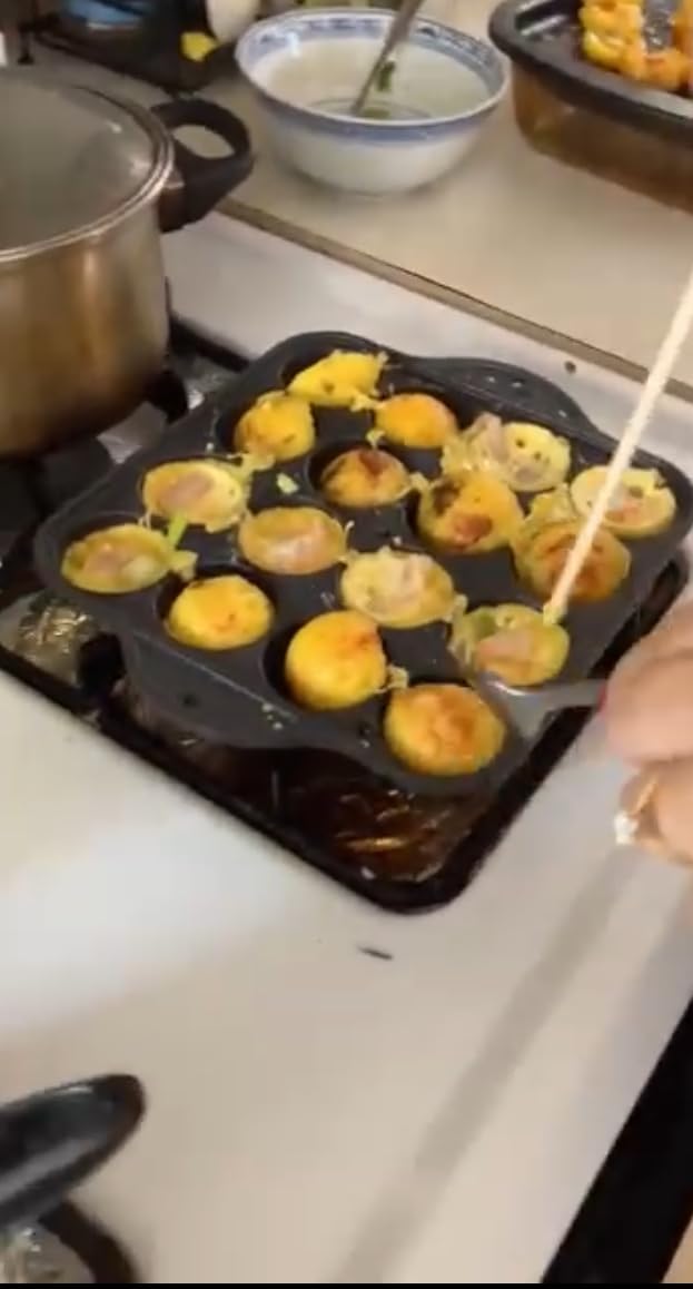 COOKKING - TAKOYAKI Nonstick Grill Pan/Cooking Plate, Made in Korea customer photo 1