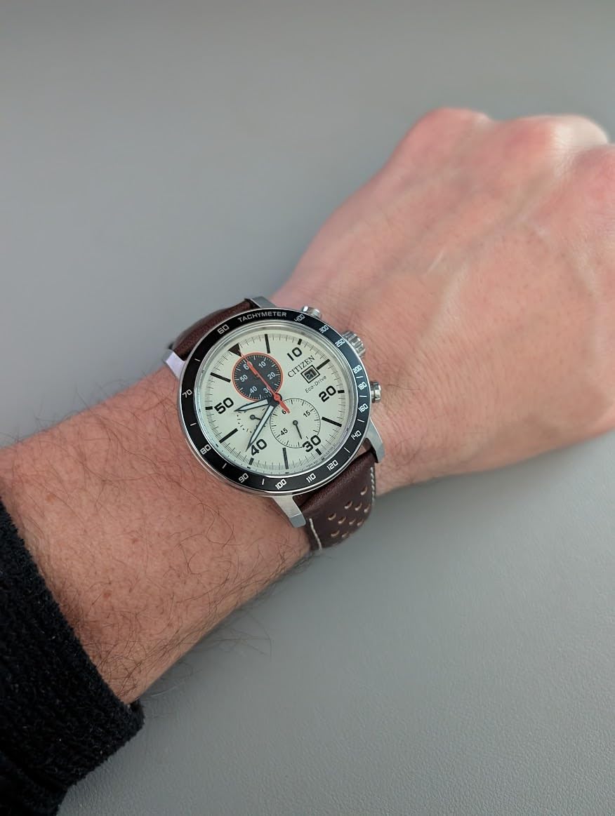 Citizen Men's Eco-Drive Weekender Brycen Chronograph Watch in Stainless Steel customer photo 1