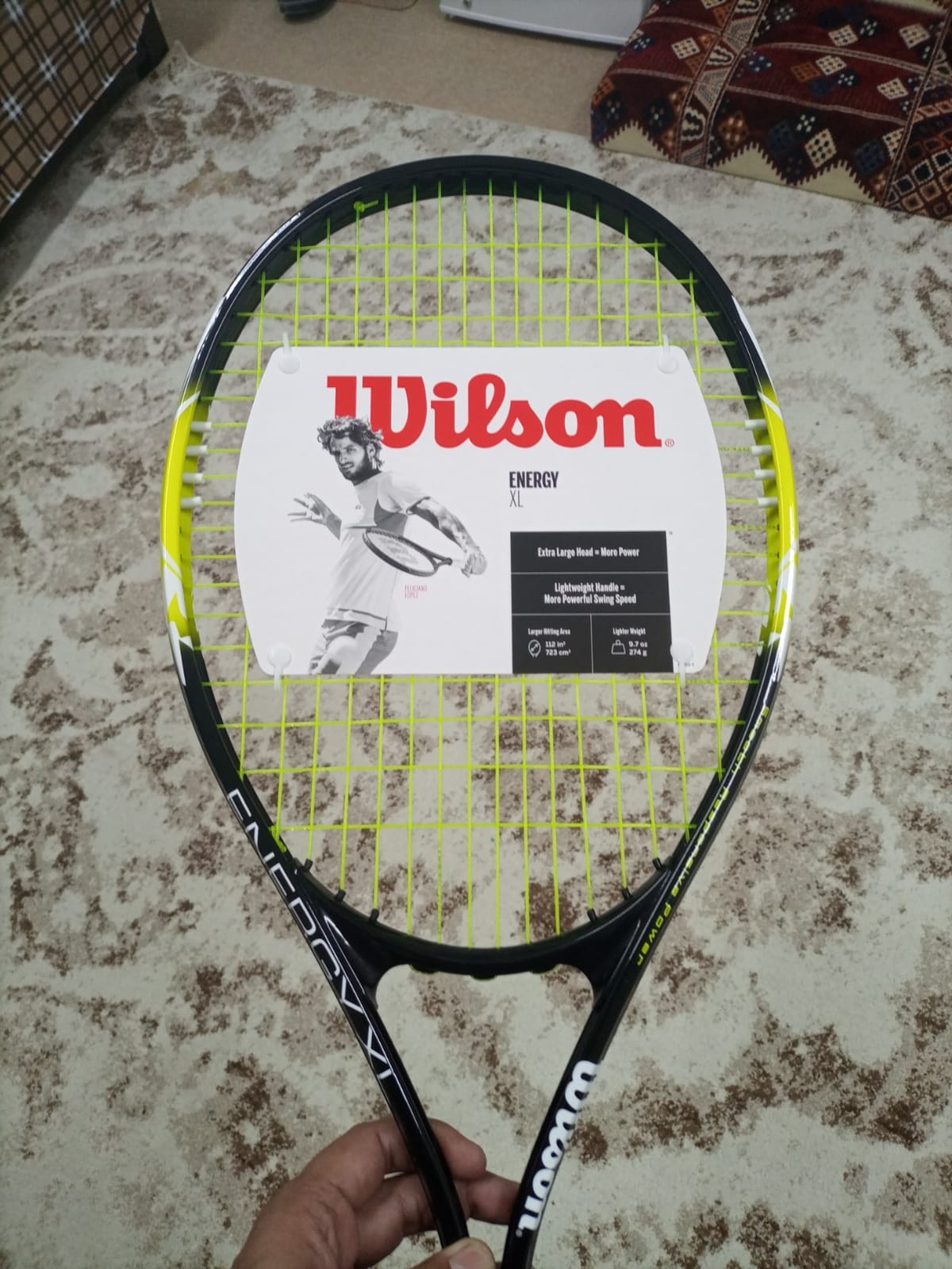 Wilson Energy XL Adult Recreational Tennis Racket - Grip Size 3 - 4 3/8
